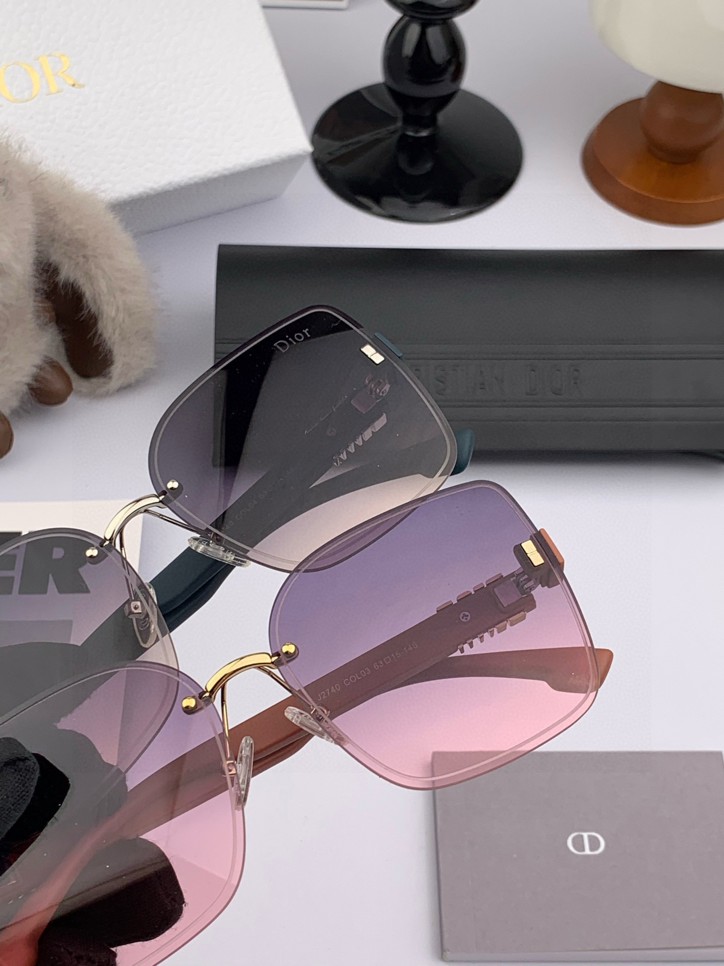 🔺 【DIOR-迪奥】2025开春新款 潮流爆款 时尚方框太阳镜 高品质 佩戴舒适 网红潮款墨镜 女士高