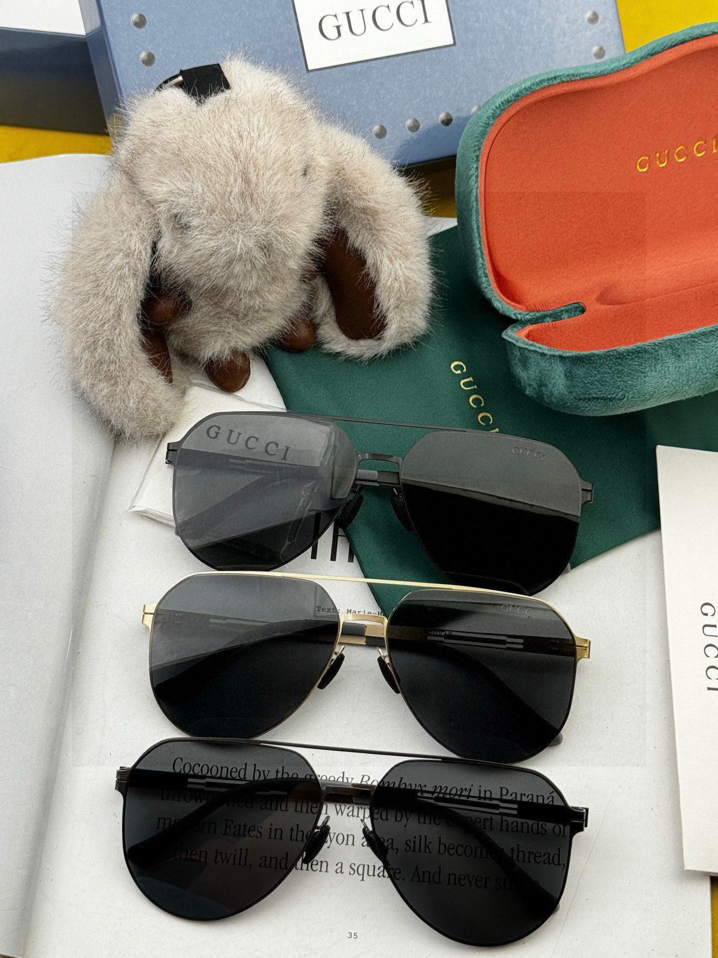 ♦️ GUCCI 2025新款男女情侣款太阳镜多边形墨镜iP电镀永不褪色 超轻超有弹性整幅眼镜无螺丝重要