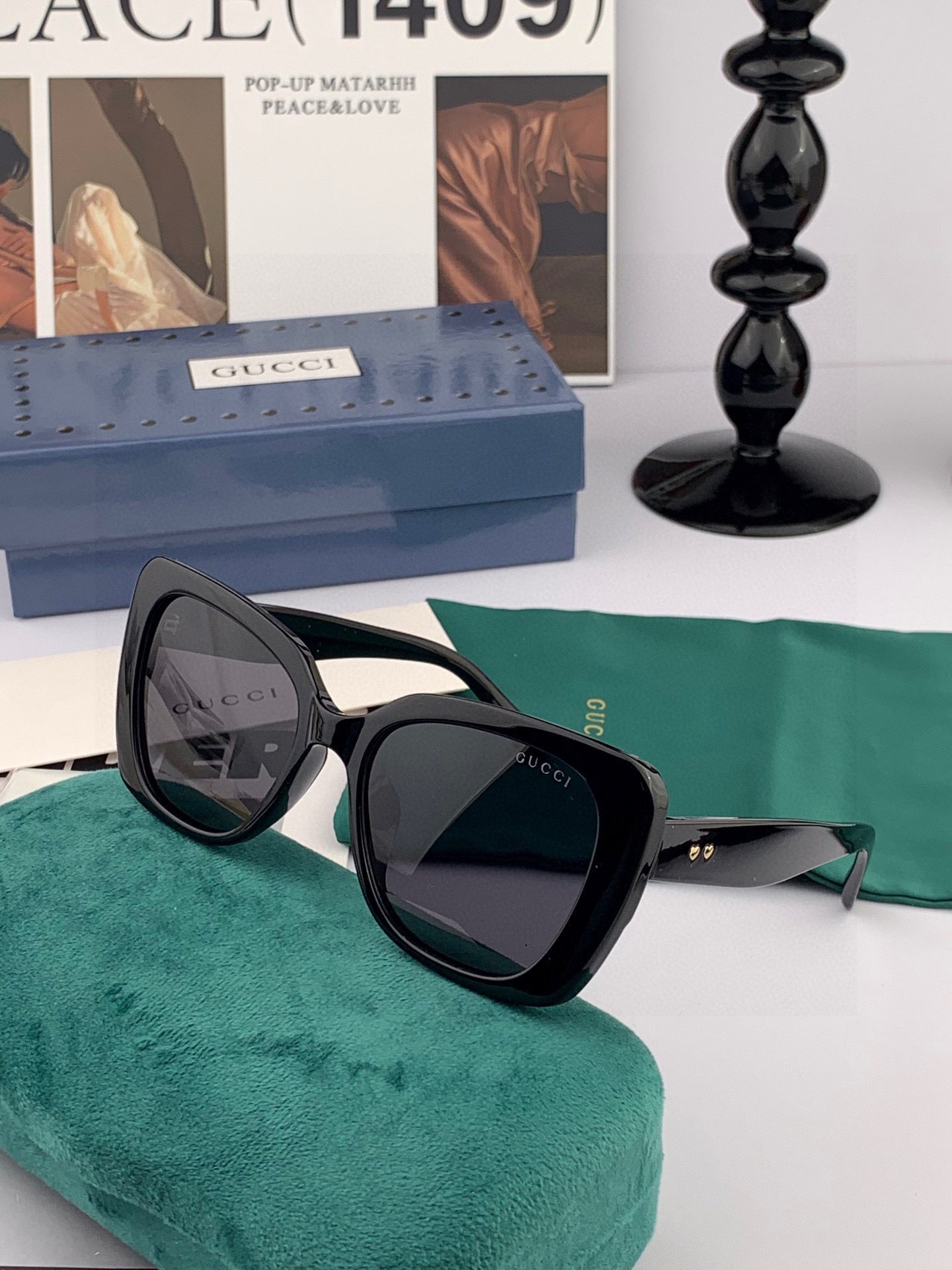 🔺GUCCI🔻古驰 GG圆框太阳镜 完美品质 🎓独特设计 适合各种脸型 亮相时装周 超时尚百搭 实物精致