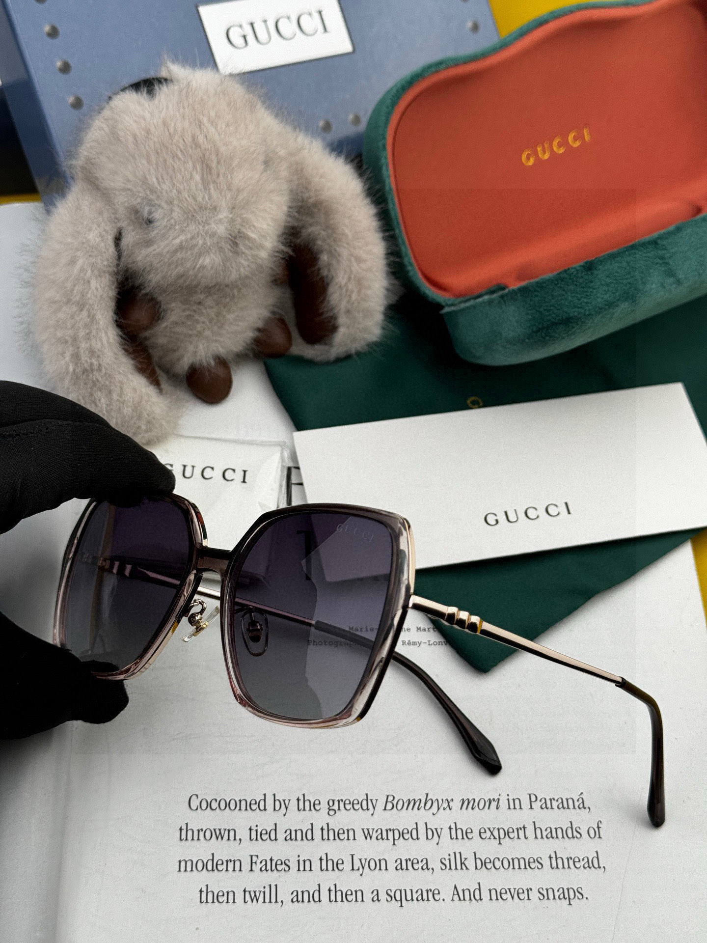 🔺 【GUCCI-偏光太阳镜】2025开春新款 潮流爆款 时尚圆框偏光太阳镜 高品质 佩戴舒适 网红潮款