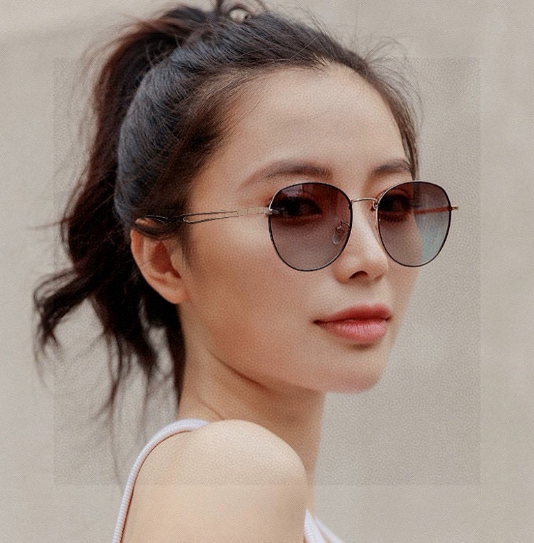 GUCCI 2025开春新款 最新款圆框太阳镜 各路网红纷纷带起气场满分‼️ 俏皮甜美.上脸效果更佳.金