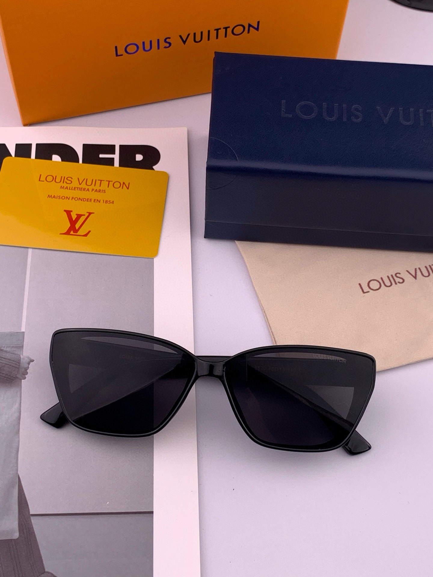 LV 2025新款女士方框太阳眼镜 开车墨镜 新款太阳镜 时尚大方 舒适轻盈 精致奢华 超轻 型号：L0