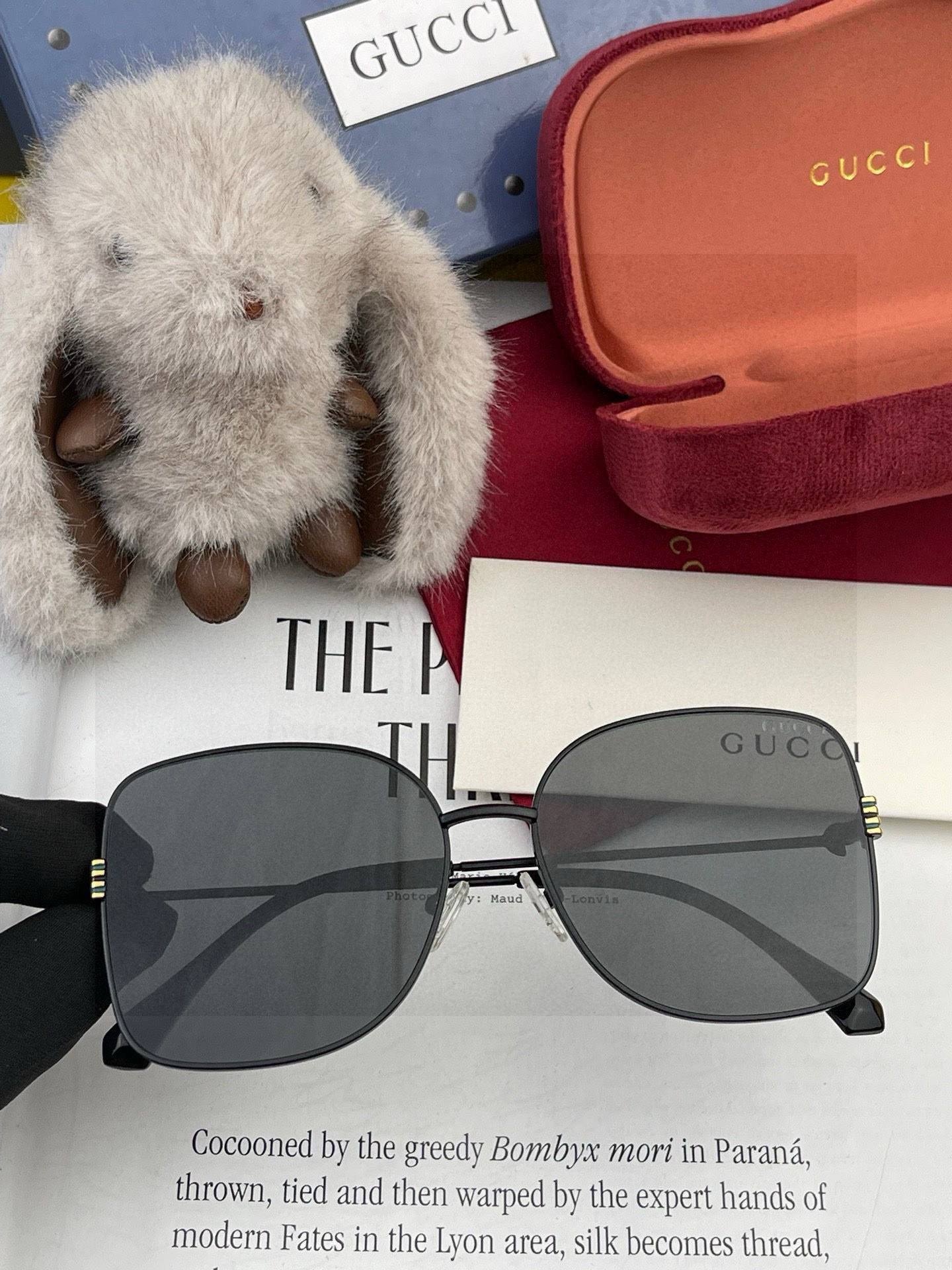 🔺 【GUCCI-尼龙偏光太阳镜】2025开春新款 潮流爆款 时尚圆框偏光太阳镜 高品质 佩戴舒适 网红