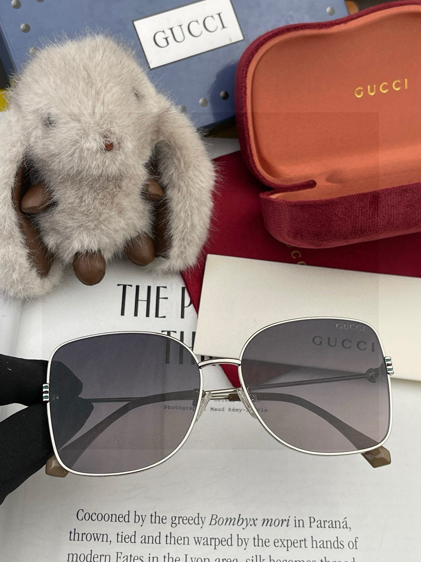 🔺 【GUCCI-尼龙偏光太阳镜】2025开春新款 潮流爆款 时尚圆框偏光太阳镜 高品质 佩戴舒适 网红