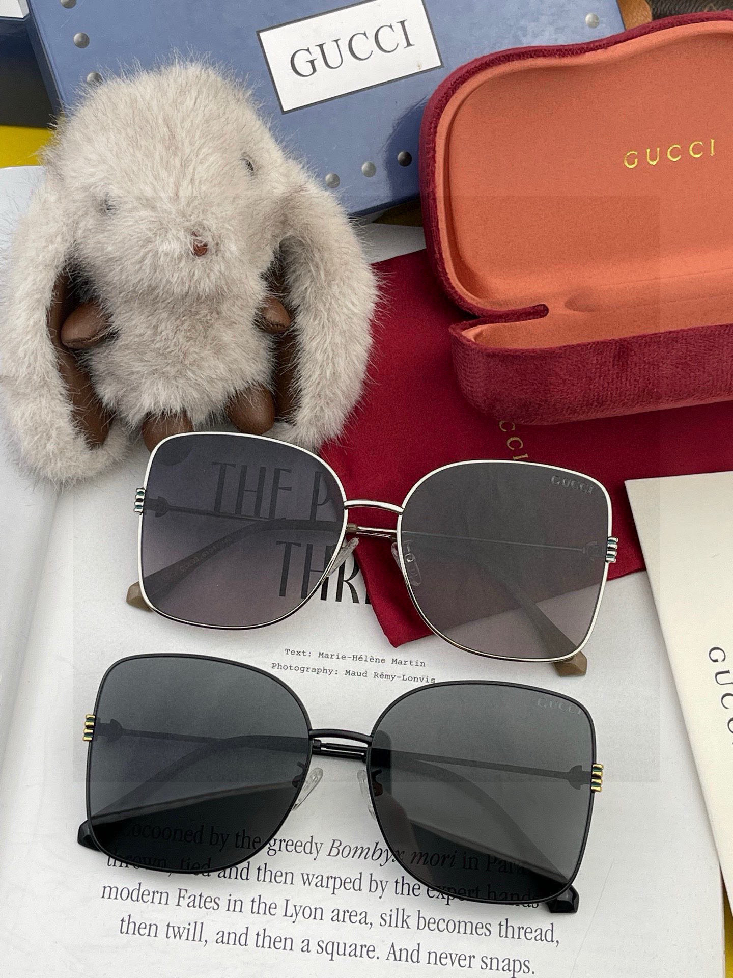 🔺 【GUCCI-尼龙偏光太阳镜】2025开春新款 潮流爆款 时尚圆框偏光太阳镜 高品质 佩戴舒适 网红