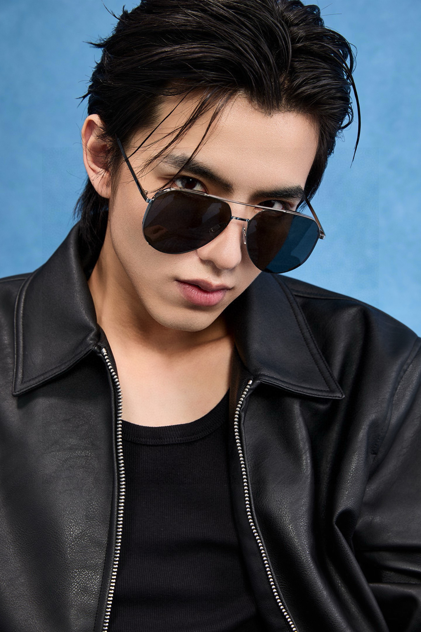 GUCCI 男款炫彩飞行员偏光太阳镜 ❤️材质：高清尼龙加厚卡槽高清偏光镜片 🌹无边框镜架💕颜👍型号：G