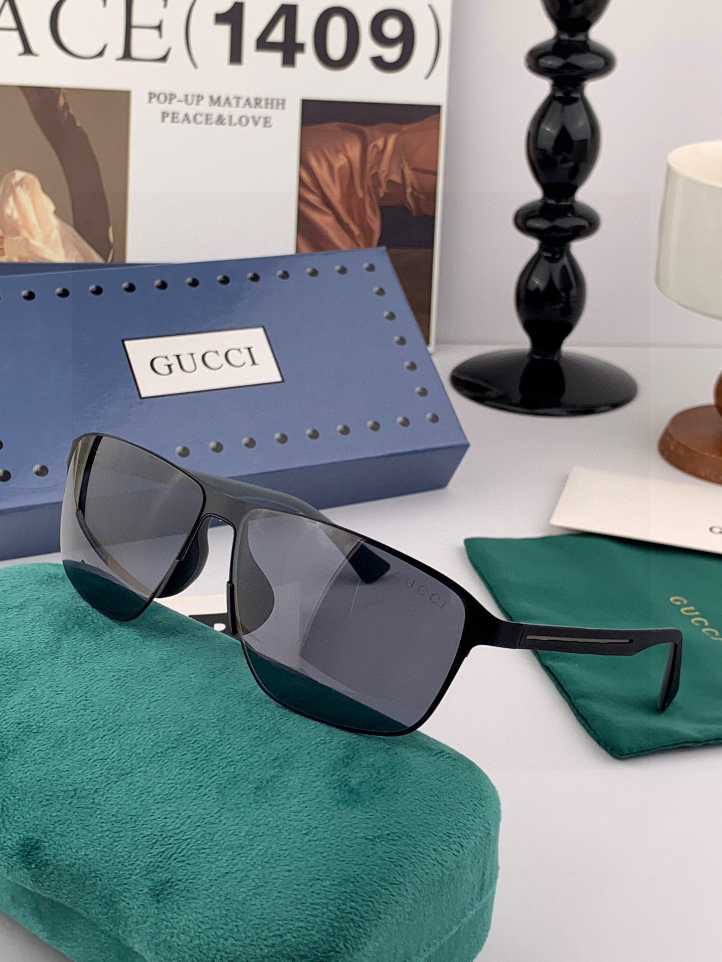 ♦️GUCCI 2025新款男女情侣款太阳镜多边形墨镜iP电镀永不褪色 超轻超有弹性整幅眼镜无螺丝重要的