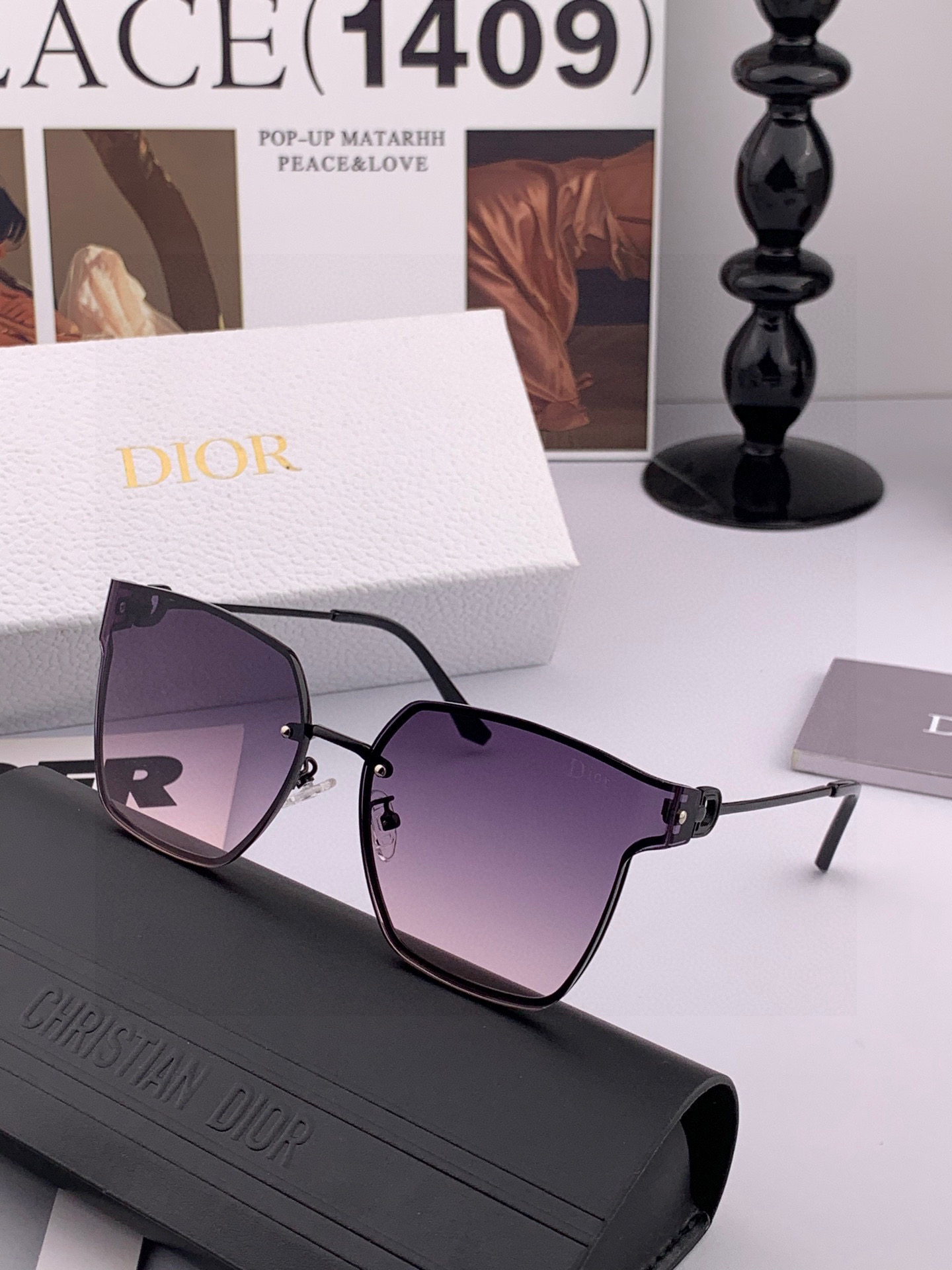 DIOR🌋☔️时尚无框太阳镜镜片 顶级奢侈品[强] 高品质[胜利][亲亲]🍦🍨 [得意] 气质非凡😄 🍫