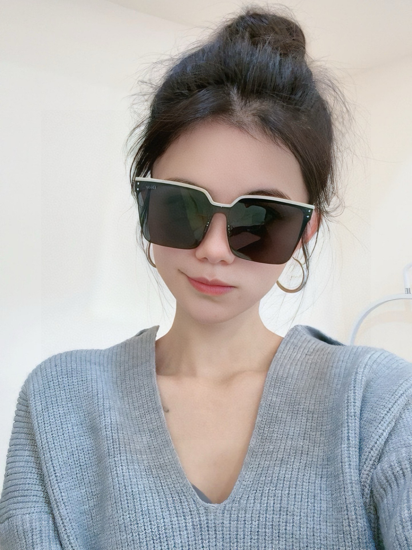 🔺 【DIOR尼龙偏光连体太阳镜】2025开春新款 潮流爆款 时尚方框偏光太阳镜 高品质 佩戴舒适 网红