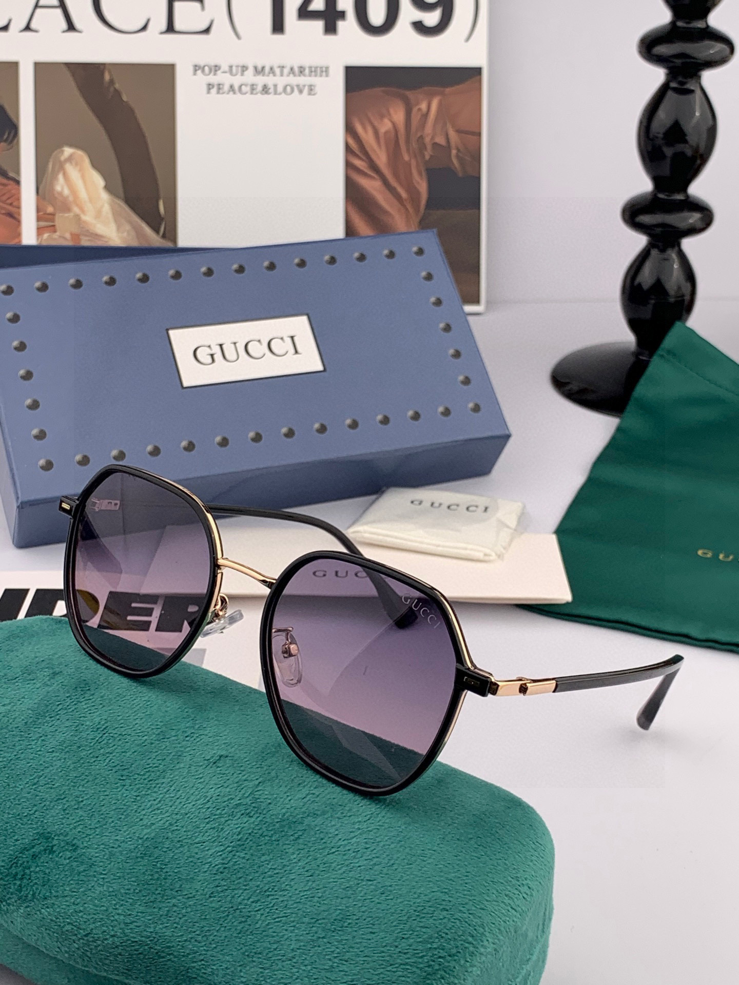 【偏光系列太阳镜】🎈原版出货香奈儿网红超爆款💙经典奢华全球风[强][酷][亲亲] 时尚圆框太阳镜[得意]