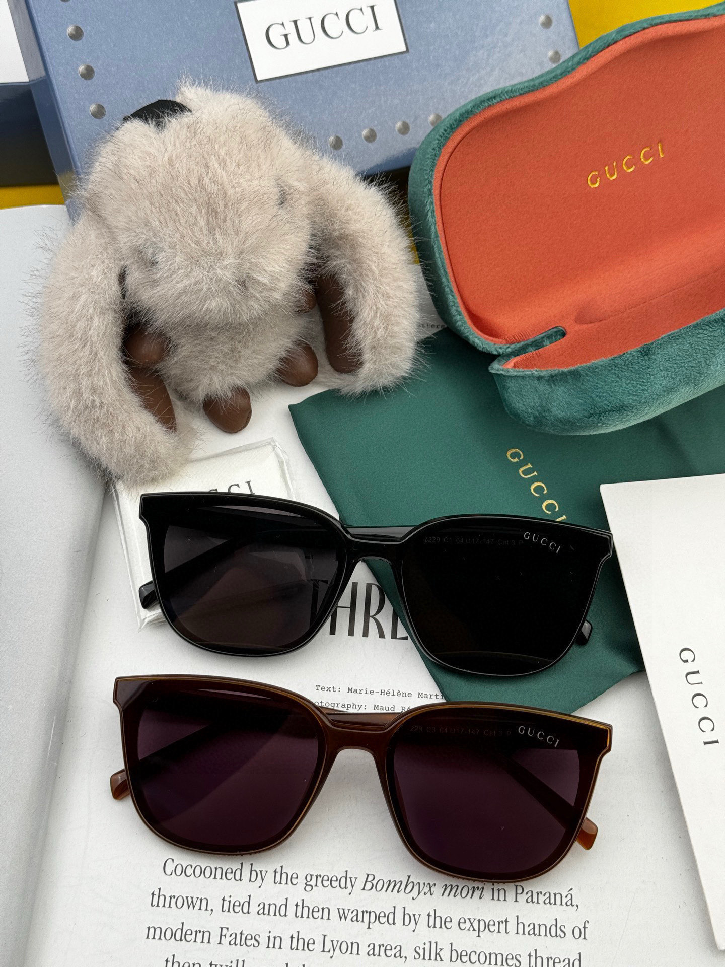 🔺 【GUCCI-偏光太阳镜】2025开春新款 潮流爆款 时尚方框偏光太阳镜 高品质 佩戴舒适 网红潮款