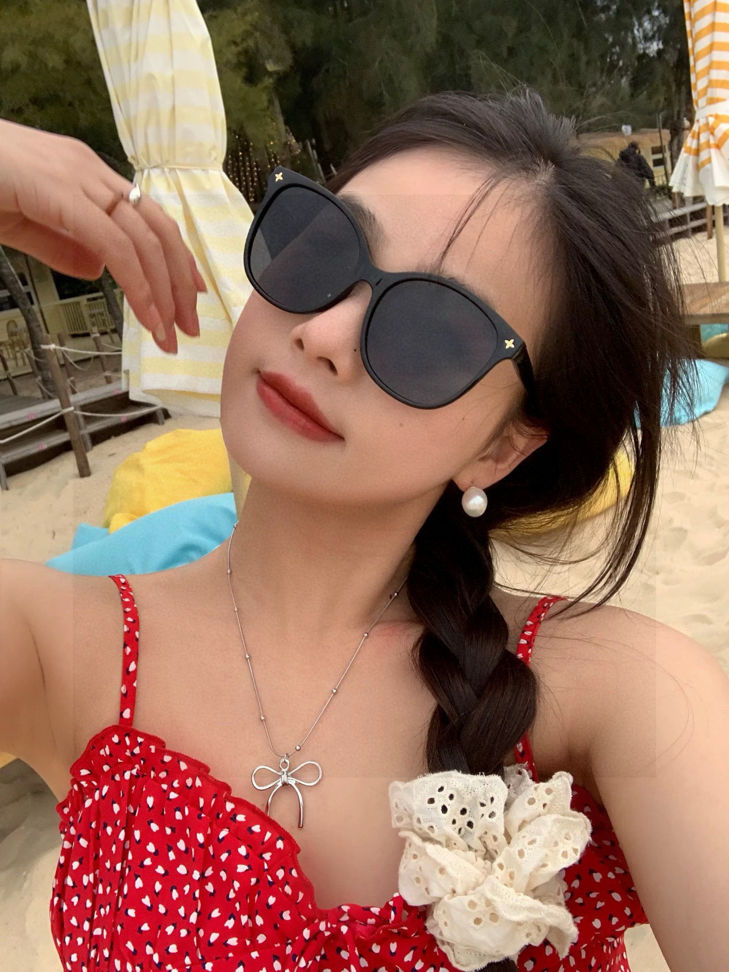 LV 太阳镜潮品官网模特同款 [玫瑰][玫瑰]四叶草🍀精致个性设计简约时尚 高品质值得拥有绝对潮爆整个夏