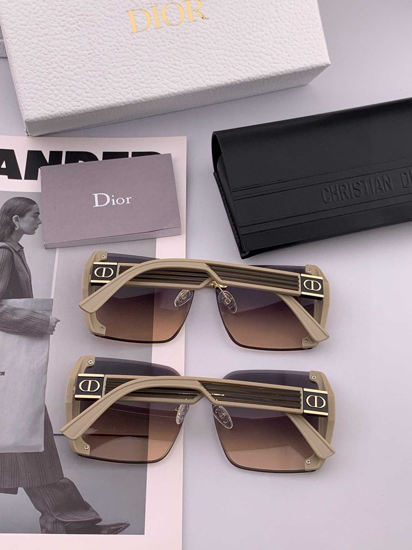 🔺 【DIOR-迪奥】2025开春新款 潮流爆款 时尚方框太阳镜 高品质 佩戴舒适 网红潮款墨镜 女士高