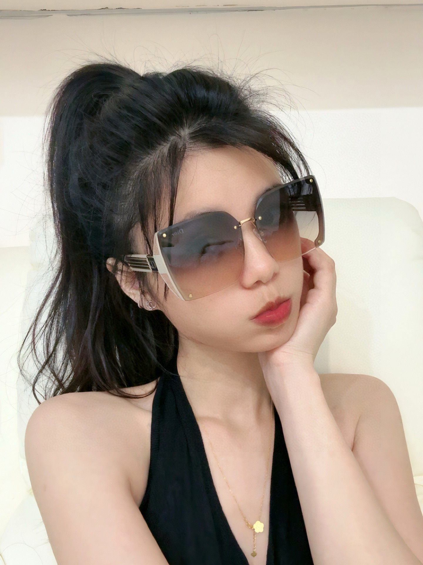 🔺 【DIOR-迪奥】2025开春新款 潮流爆款 时尚方框太阳镜 高品质 佩戴舒适 网红潮款墨镜 女士高