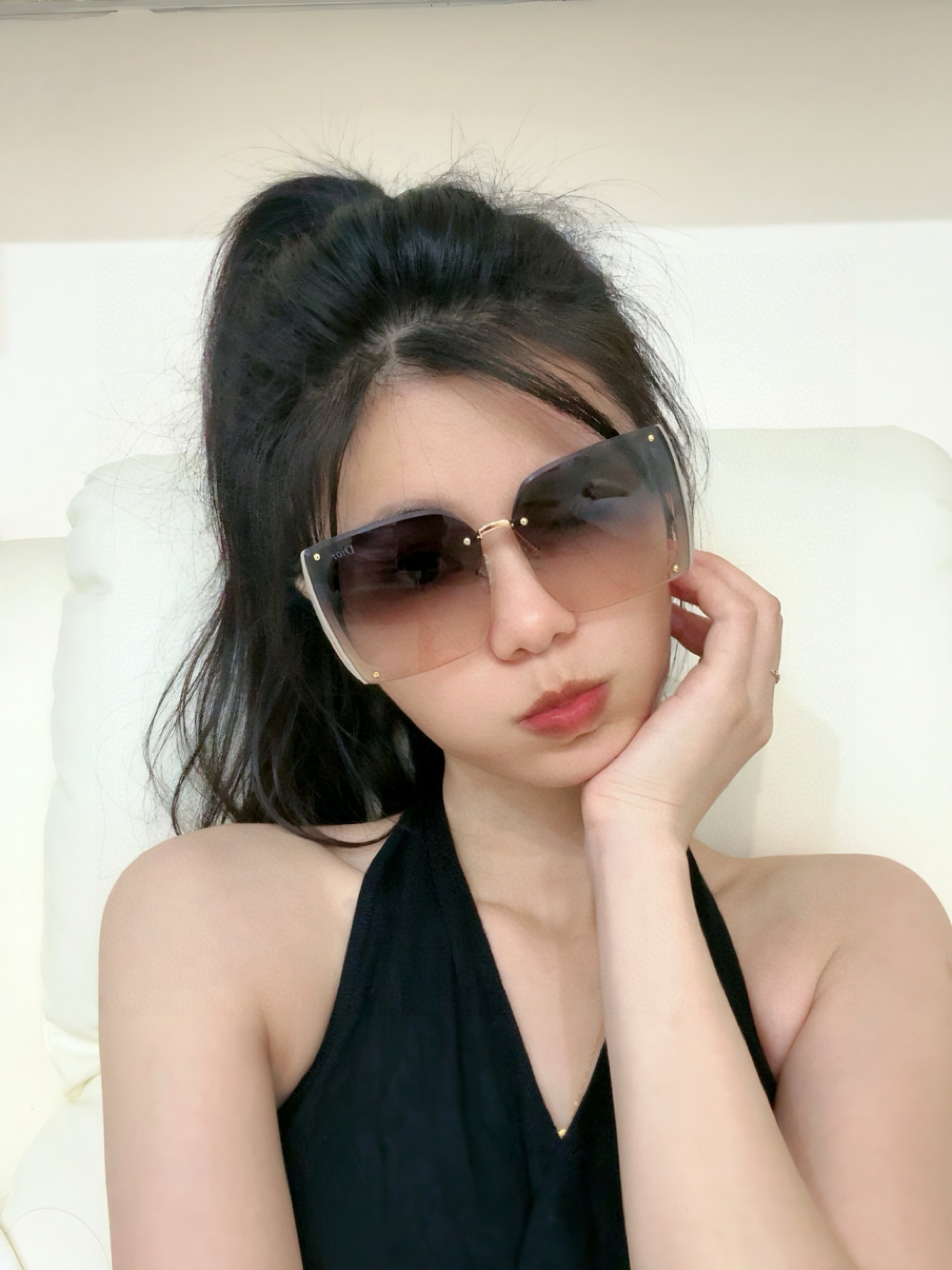 🔺 【DIOR-迪奥】2025开春新款 潮流爆款 时尚方框太阳镜 高品质 佩戴舒适 网红潮款墨镜 女士高