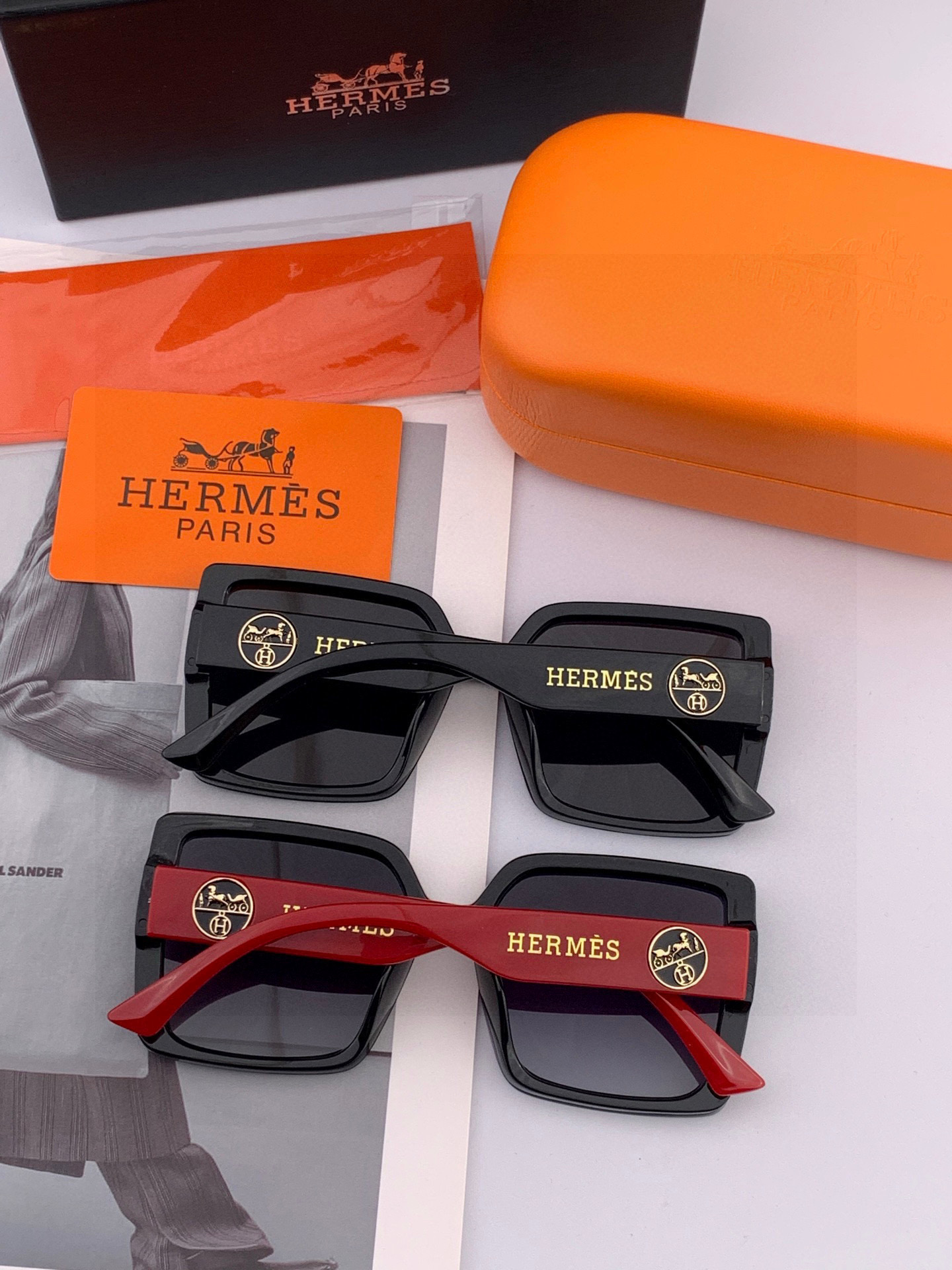 2025新款 爱马仕女士偏光太阳镜🕶️ 宝丽来高清镜片🎉高品质TR-90镜框 时尚百搭！型号：H4770