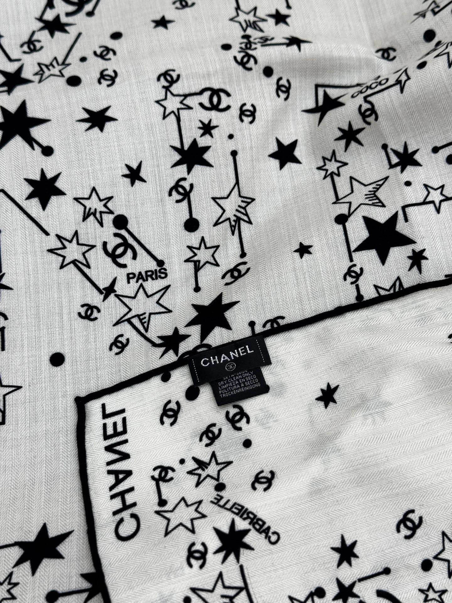 Chanel ~20。秋冬新品~【140顶级丝绒双面同色】繁星点点与双C的完美结合适合各种场合搭配使用黑