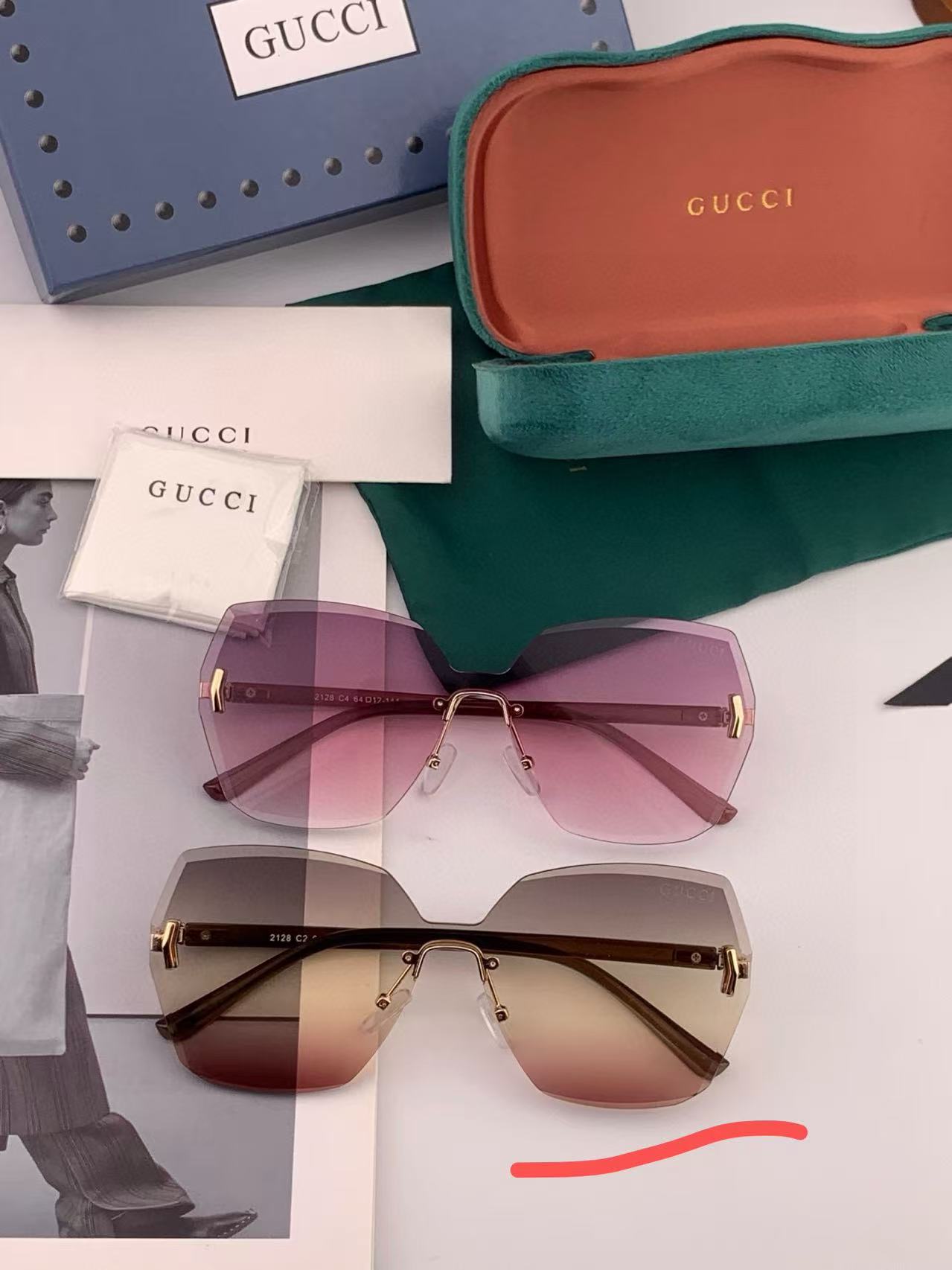 GUCCI-古驰意大利进口🇮🇹2025时尚潮流奢华装饰太阳眼镜 高清偏光太阳镜明星海报款 超高复杂工艺 