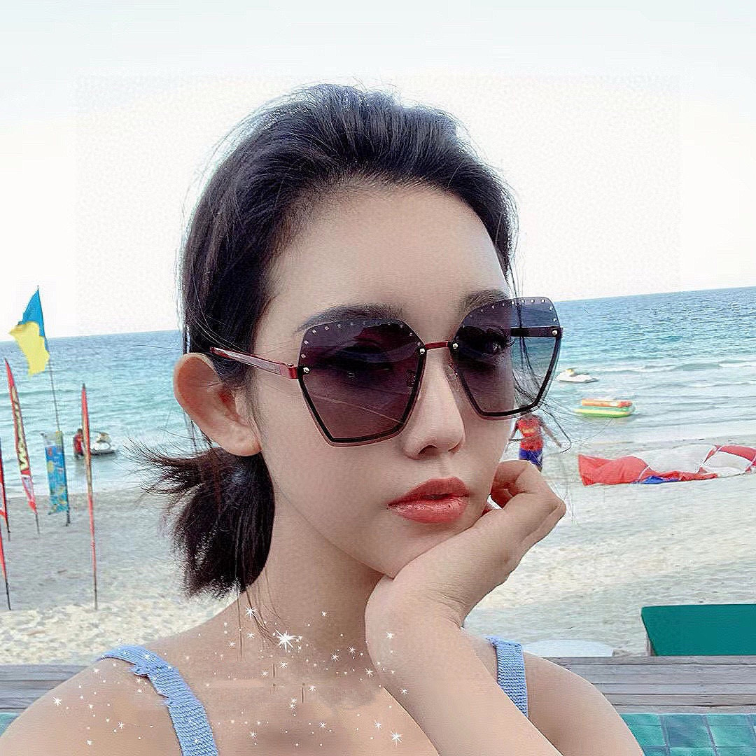 GUCCI🌋☔️时尚无框太阳镜镜片 顶级奢侈品[强] 高品质[胜利][亲亲]🍦🍨 [得意] 气质非凡😄 