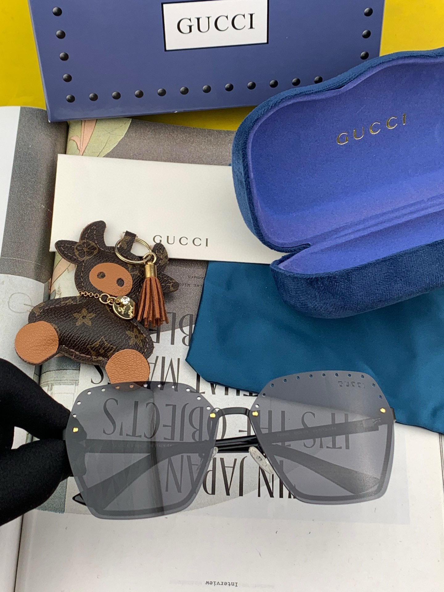 GUCCI🌋☔️时尚无框太阳镜镜片 顶级奢侈品[强] 高品质[胜利][亲亲]🍦🍨 [得意] 气质非凡😄 