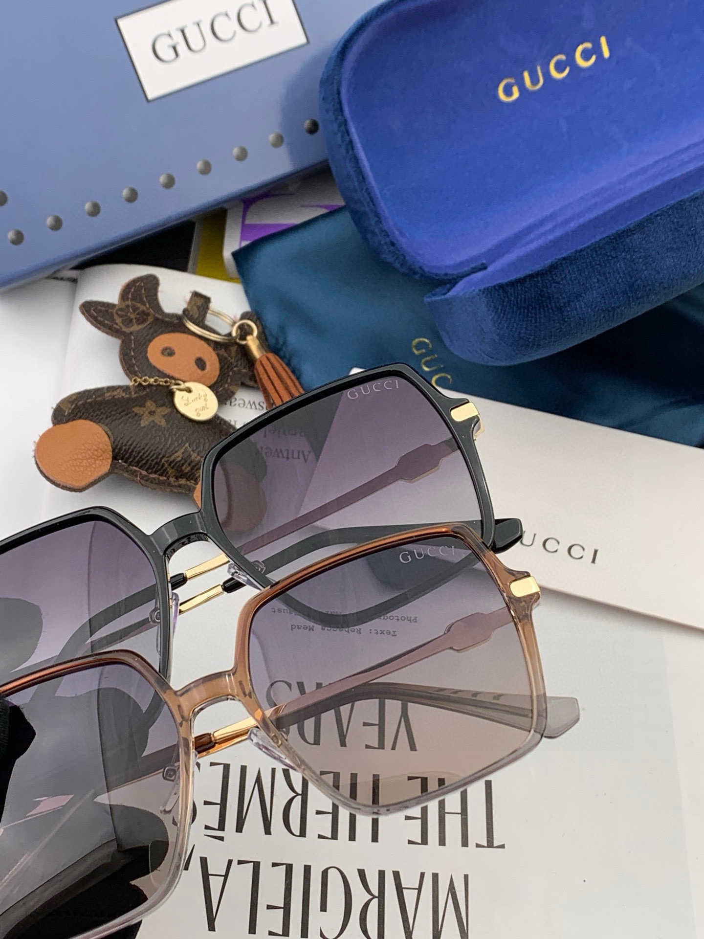 🔺Gucci🔻 古奇2025年新款太阳镜 精致优雅镶钻设计 佩戴舒适值得推荐🔝🔝型号：G1307