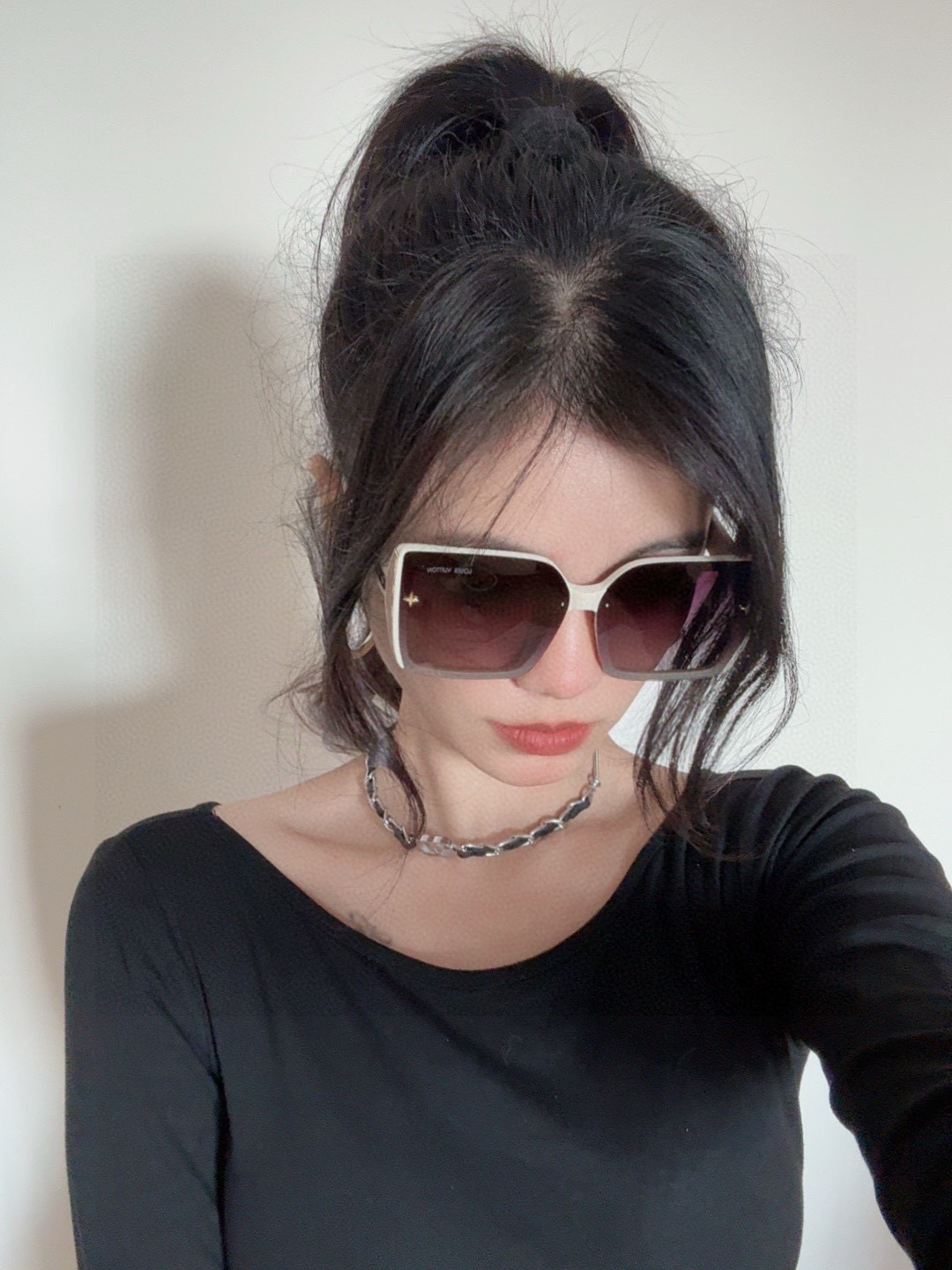 LV 太阳镜潮品官网模特同款 [玫瑰][玫瑰]四叶草🍀精致个性设计简约时尚 高品质值得拥有绝对潮爆整个夏