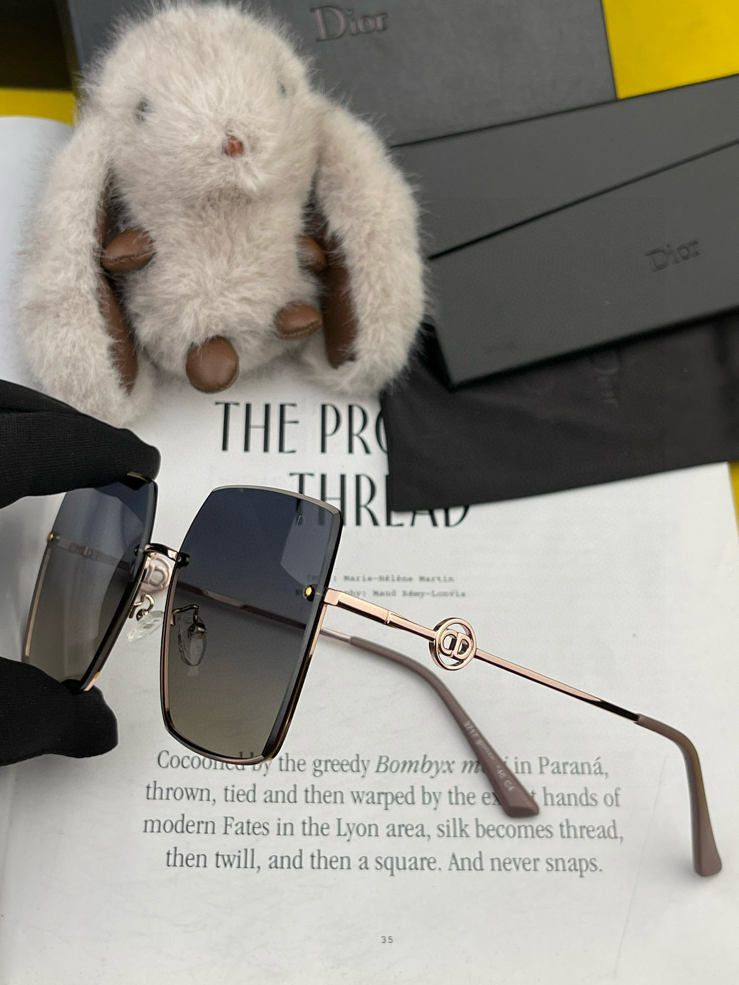 DIOR🌋☔️时尚无框太阳镜镜片 顶级奢侈品[强] 高品质[胜利][亲亲]🍦🍨 [得意] 气质非凡😄 🍫