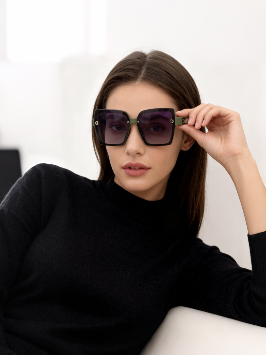 🔺 【DIOR-迪奥】2025开春新款 潮流爆款 时尚方框偏光太阳镜 高品质 佩戴舒适 网红潮款墨镜 型