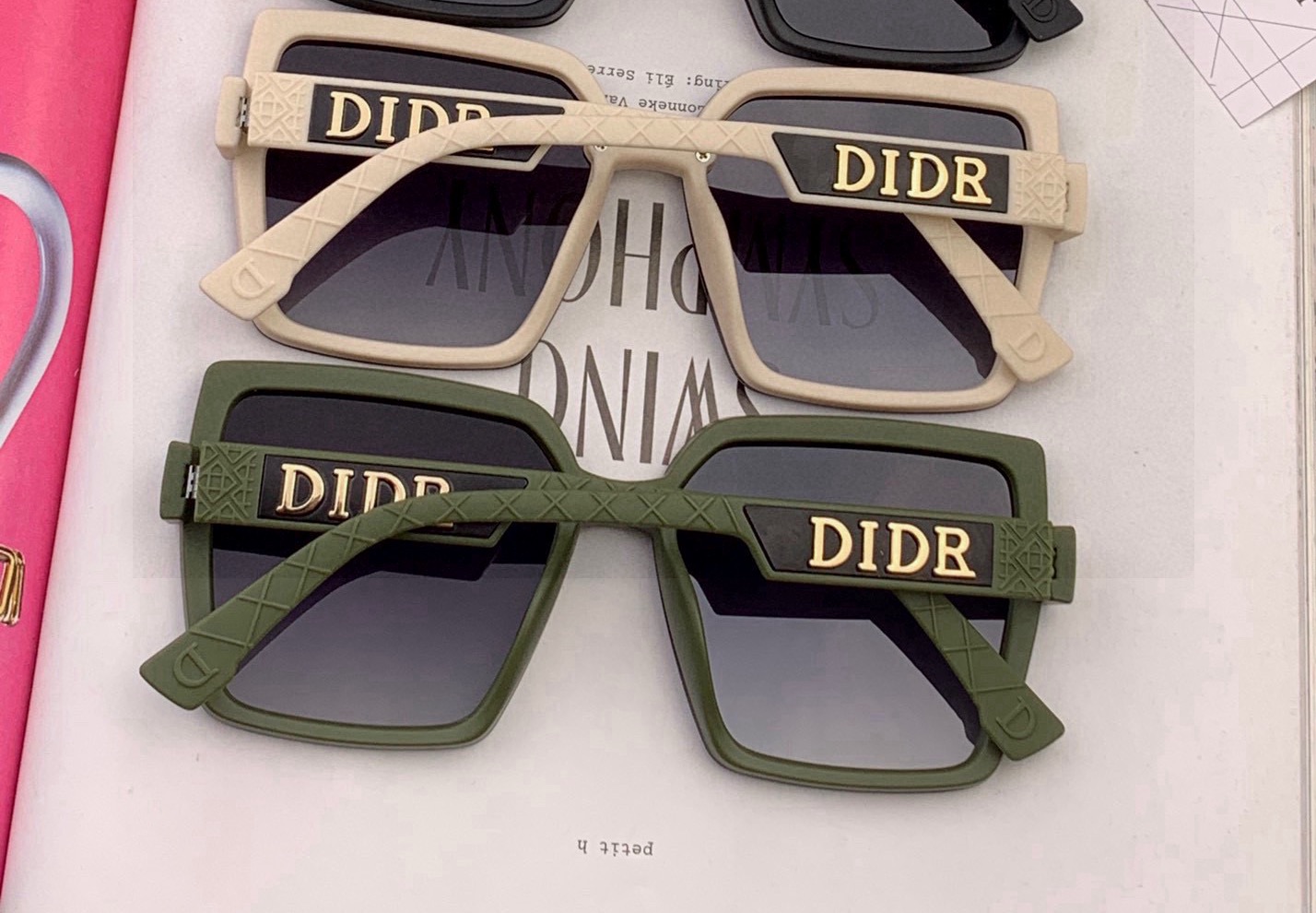 🔺 【DIOR-迪奥】2025开春新款 潮流爆款 时尚方框偏光太阳镜 高品质 佩戴舒适 网红潮款墨镜 型