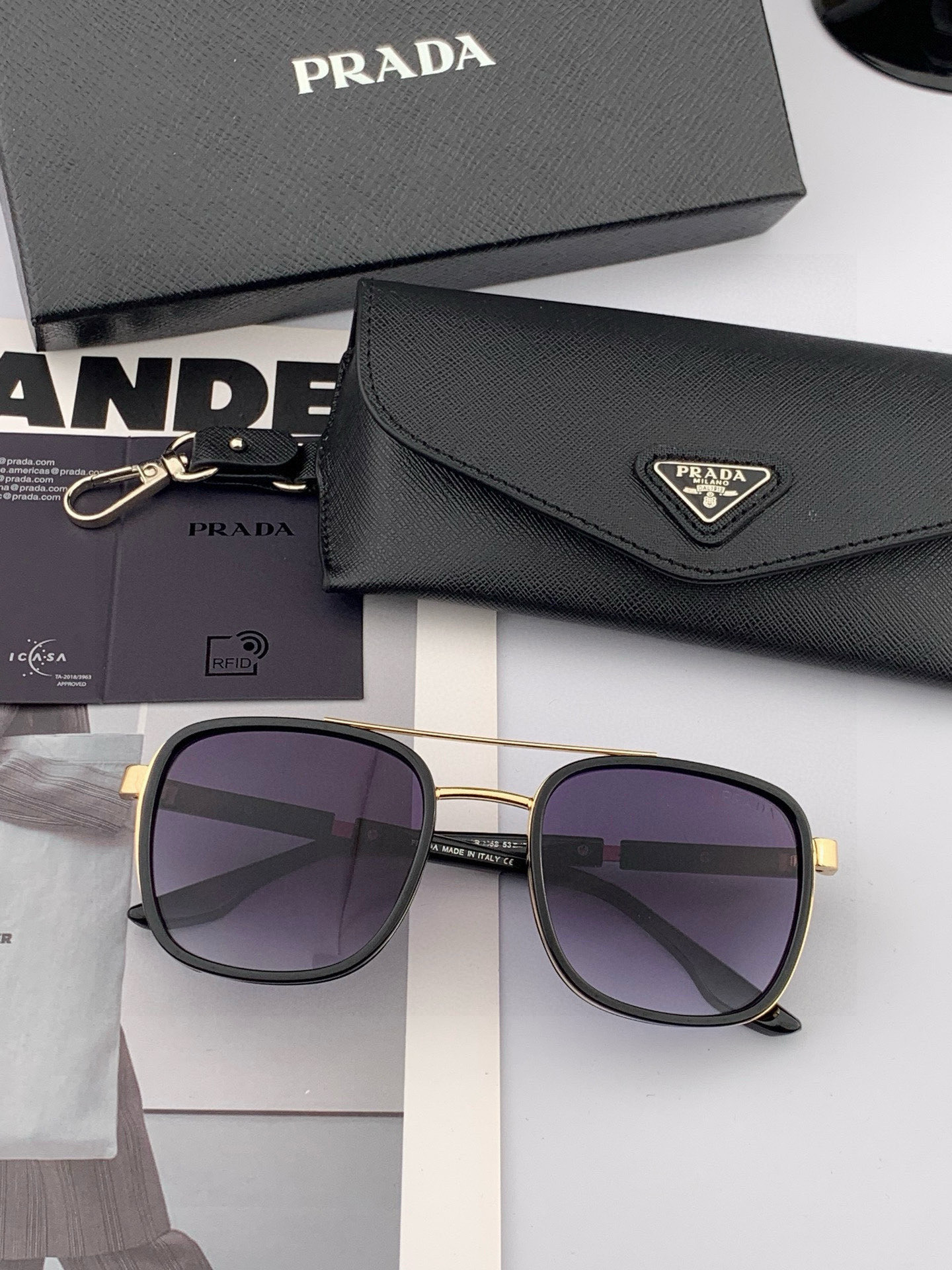 【PRADA】普拉达 2025新款太阳眼镜 界级大师制造..最新 高档 潮流🐚🐚时尚百搭🌪🌪男款百搭瘦脸