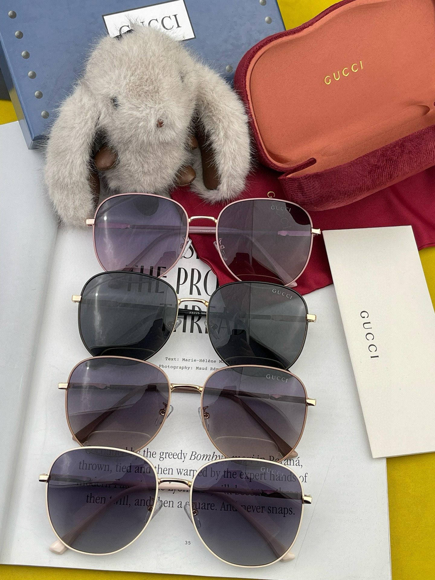 🔺 GUCCI🔻2024官方新款 众多明星同款[色]‼️‼️新款大框偏光墨镜 🌈🌈宝丽来超清加厚太阳镜🔝