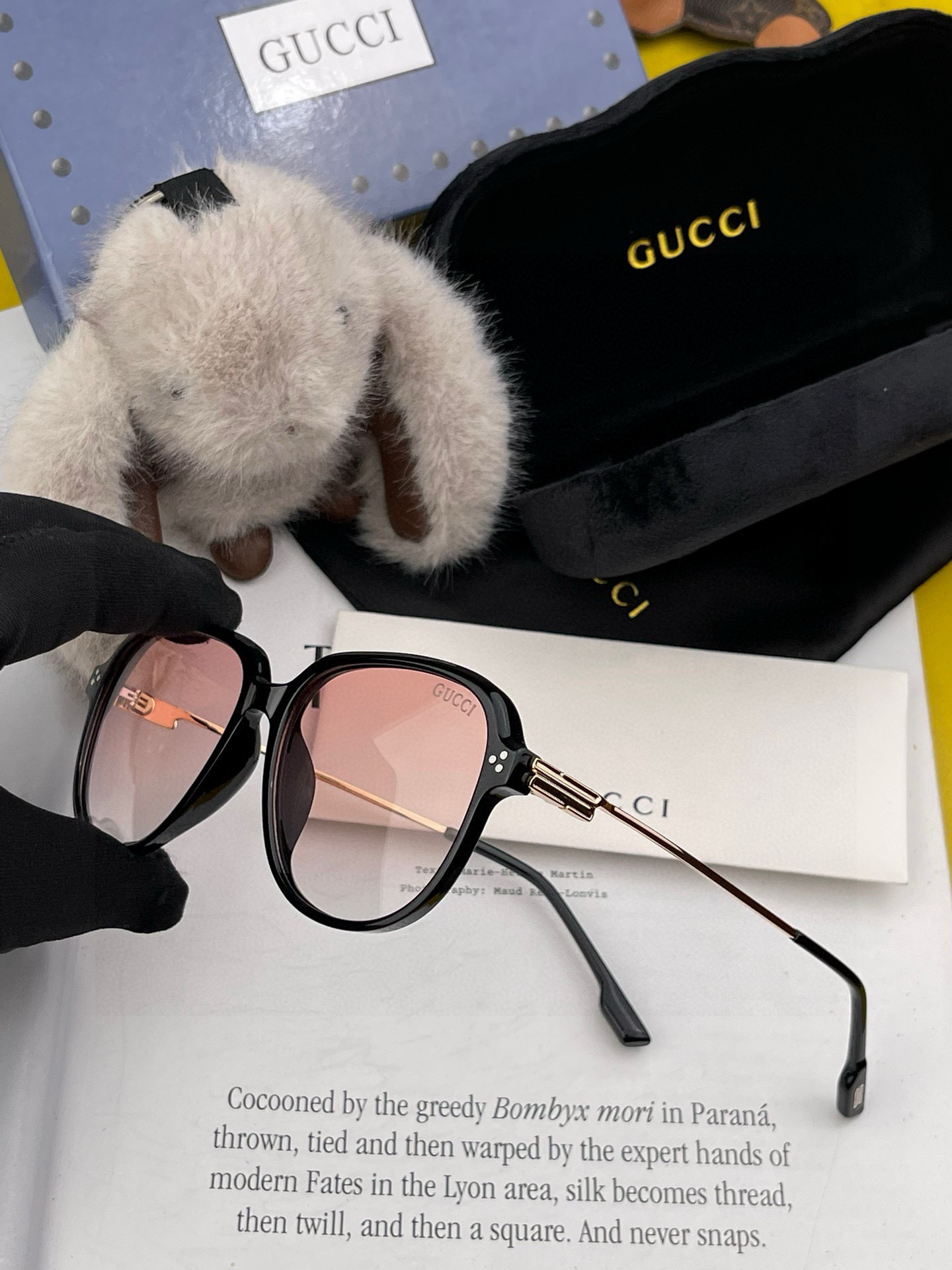🔺 【GUCCI】2025开春新款 潮流爆款 时尚方框偏光太阳镜 高品质 佩戴舒适 网红潮款墨镜 女士高