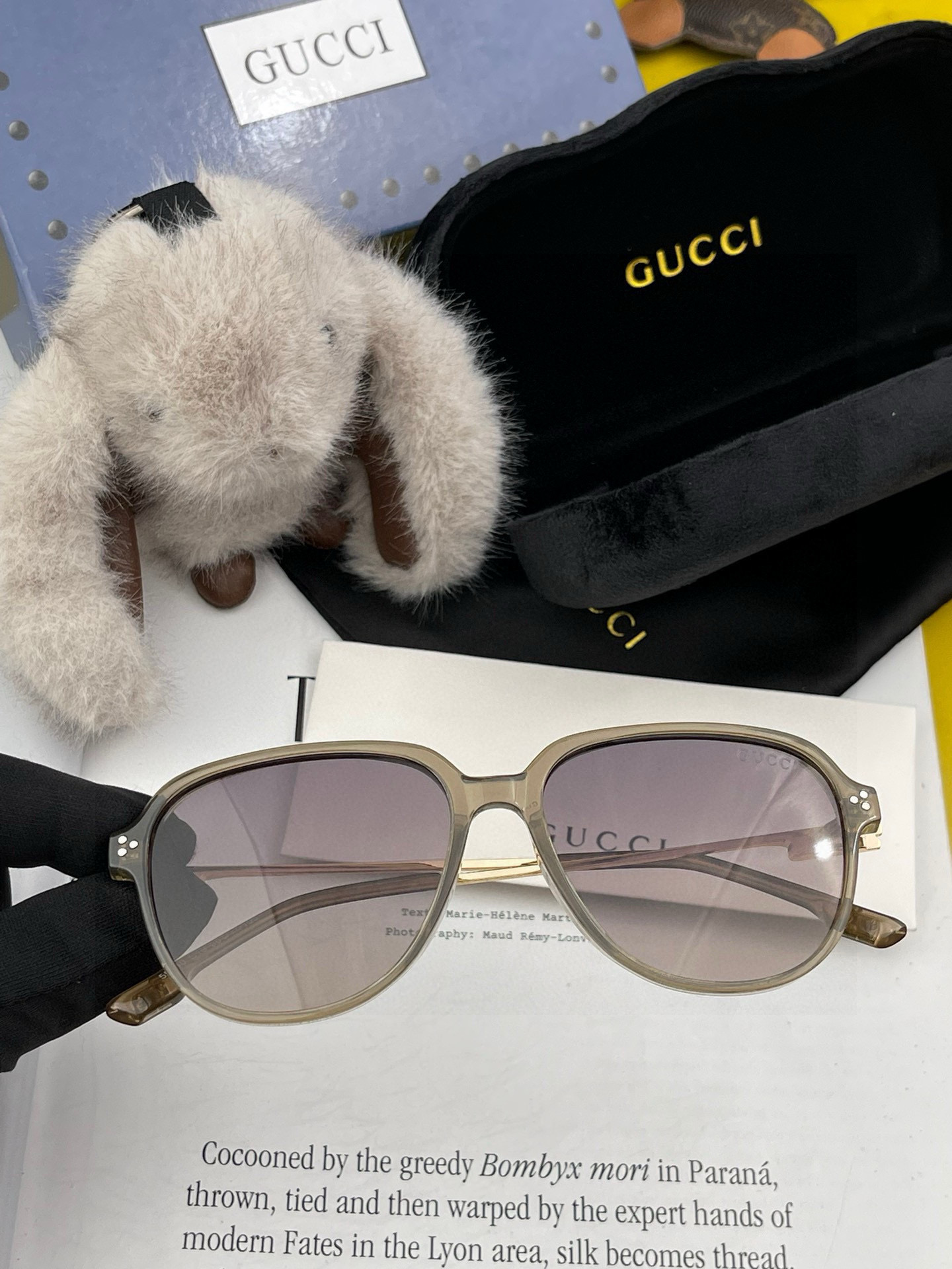 🔺 【GUCCI】2025开春新款 潮流爆款 时尚方框偏光太阳镜 高品质 佩戴舒适 网红潮款墨镜 女士高