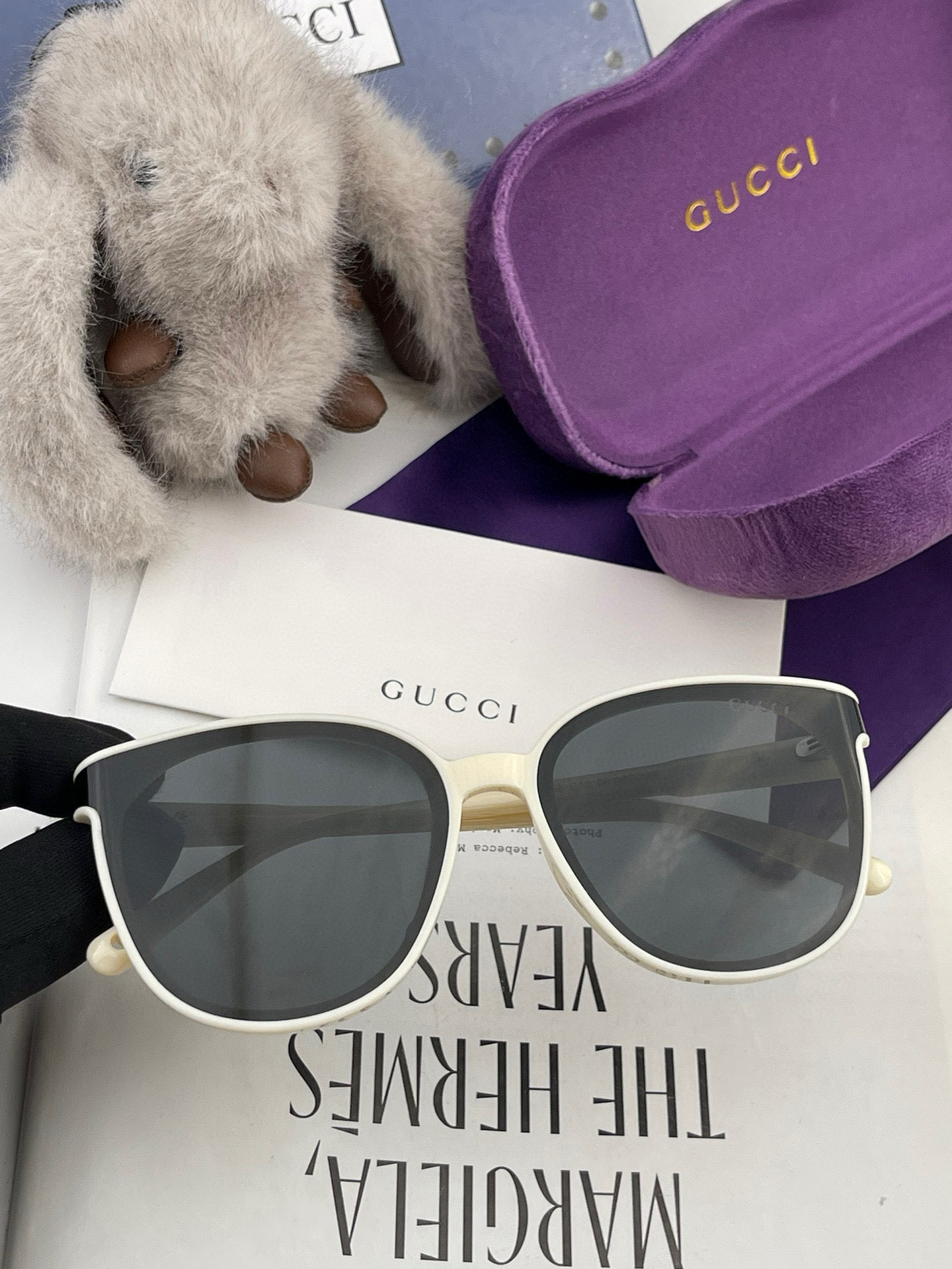 🔺 【GUCCI】2025开春新款 潮流爆款 时尚圆框偏光太阳镜 高品质 佩戴舒适 网红潮款墨镜 女士高
