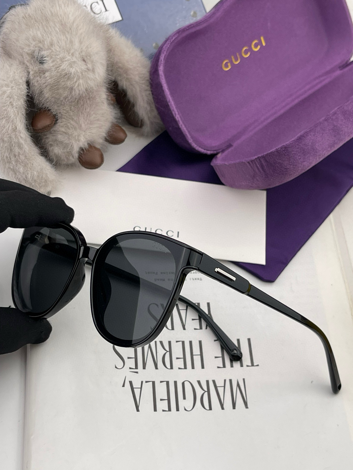 🔺 【GUCCI】2025开春新款 潮流爆款 时尚圆框偏光太阳镜 高品质 佩戴舒适 网红潮款墨镜 女士高