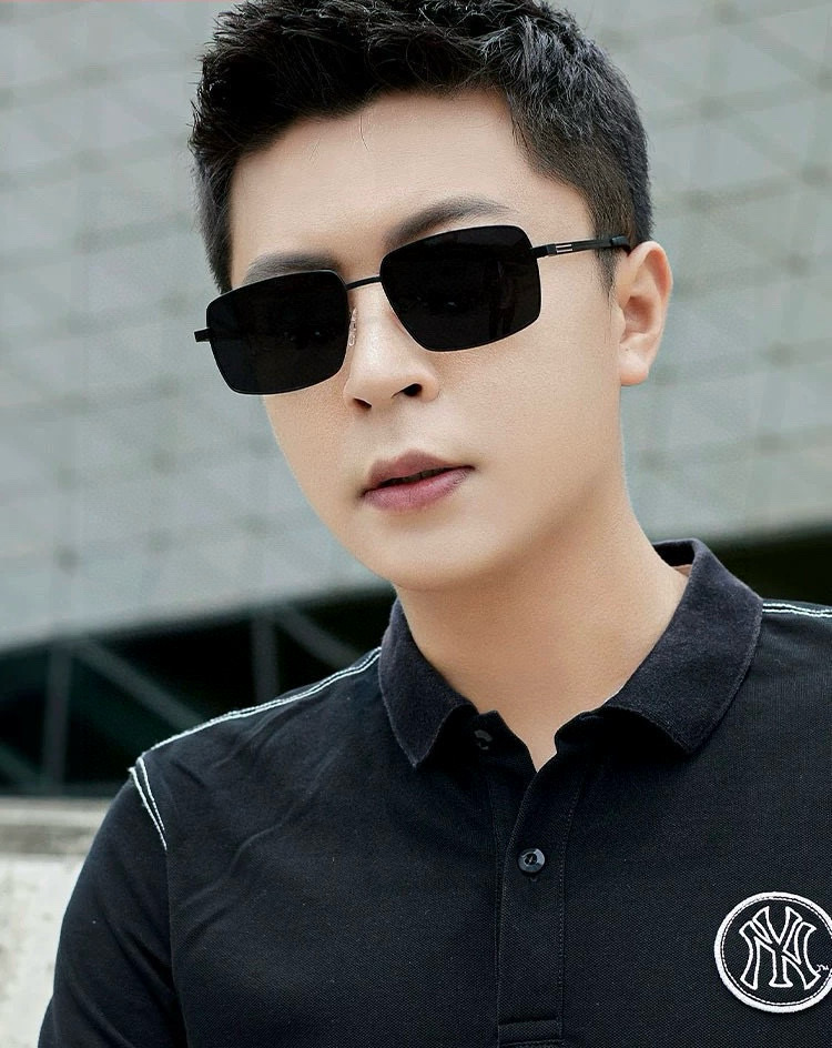 GUCCI 男款炫彩飞行员偏光太阳镜 ❤️材质：高清尼龙加厚卡槽高清偏光镜片 🌹无边框镜架💕颜👍型号：G