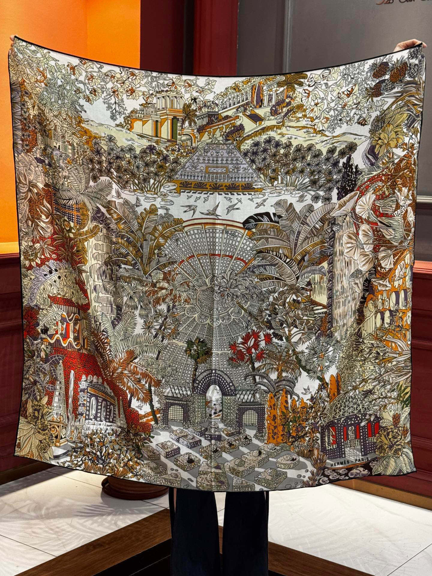 💟2025年秋冬抢先 上新💞【双面同色丝绒方巾】手工卷边山羊绒和真丝混纺披肩(70%山羊绒,30%桑蚕丝