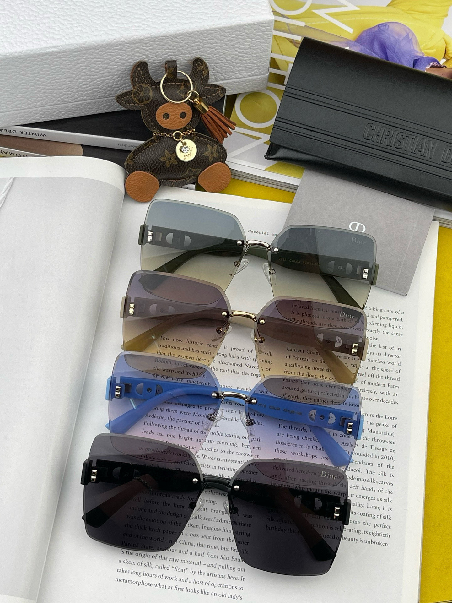 🔺 【DIOR-迪奥】2025开春新款 潮流爆款 时尚方框偏光太阳镜 高品质 佩戴舒适 网红潮款墨镜 女