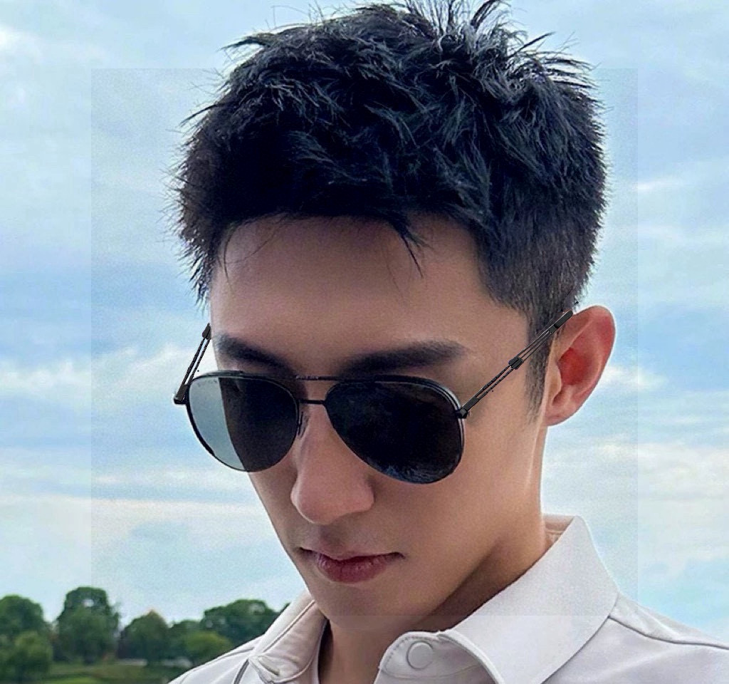 GUCCI 男款炫彩飞行员偏光太阳镜 ❤️材质：高清尼龙加厚卡槽高清偏光镜片 🌹无边框镜架💕颜👍型号：G