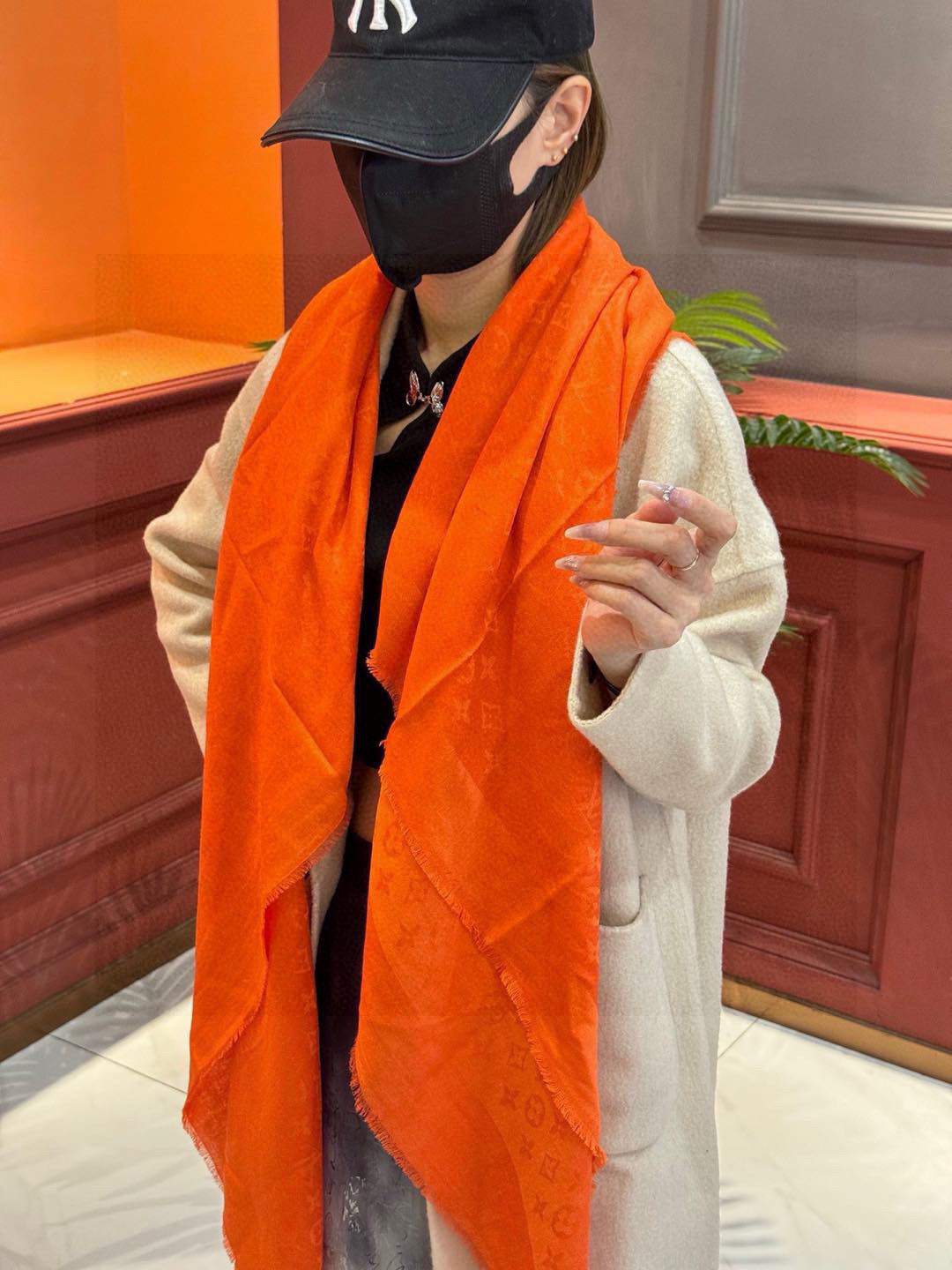 LV 提花真丝羊绒款，最高级的原单尾货，这才是硬货❗️不负众望，终于等到了你们心念念的LV专柜爆炸款新货