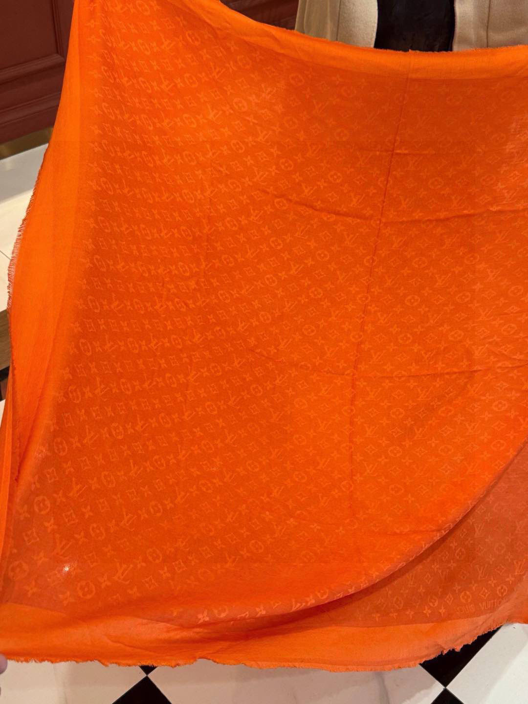 LV 提花真丝羊绒款，最高级的原单尾货，这才是硬货❗️不负众望，终于等到了你们心念念的LV专柜爆炸款新货