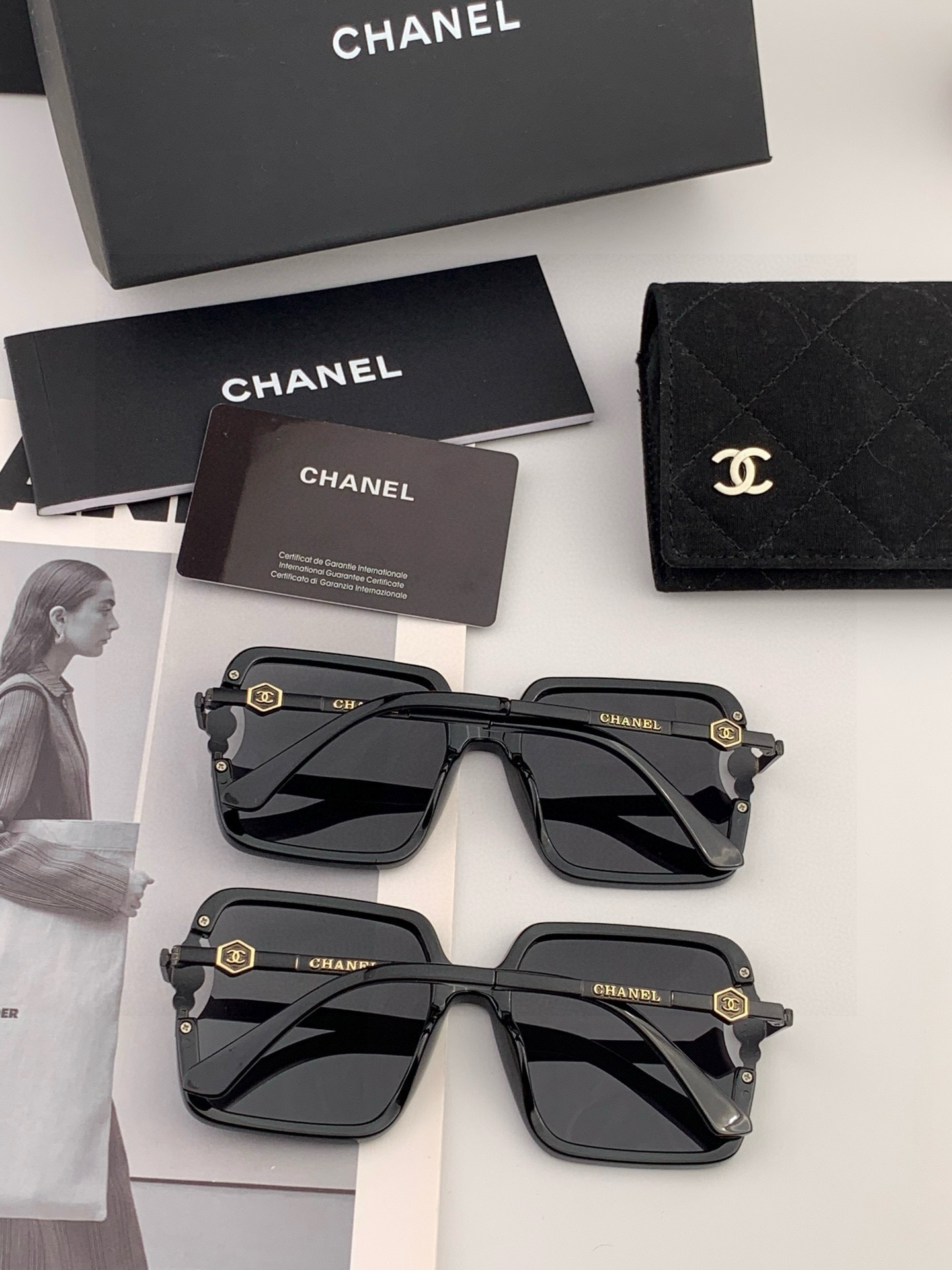 新品CHANEL 香奈儿太阳镜以独特魅力和前卫风格诠释春夏最新眼镜，质感超好佩带舒适 型号：CH5236