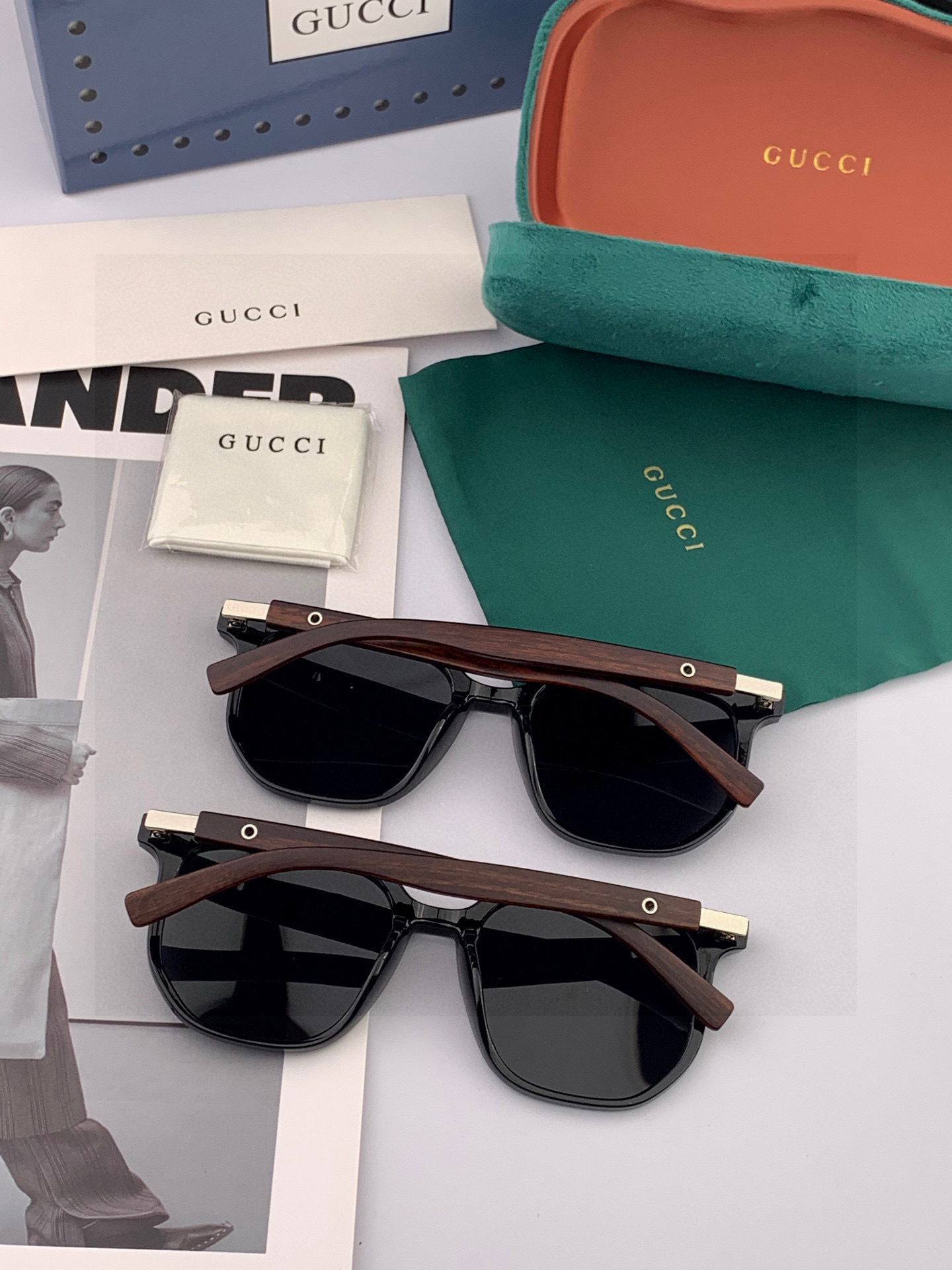 超好看 潮酷【GUCCI】古驰 新款款太阳镜以独特魅力和前卫风格诠释春夏最新眼镜，以方框设计，中梁连体质