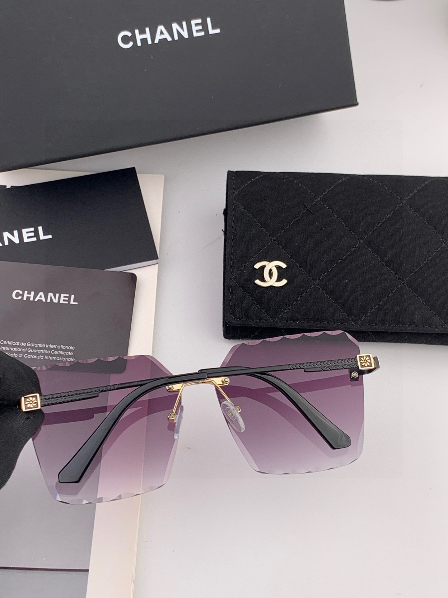 CHANE 香奈儿🌋☔️时尚无框搭配偏光镜片 顶级奢侈品[强] 高品质[胜利][亲亲]🍦🍨 [得意] 气