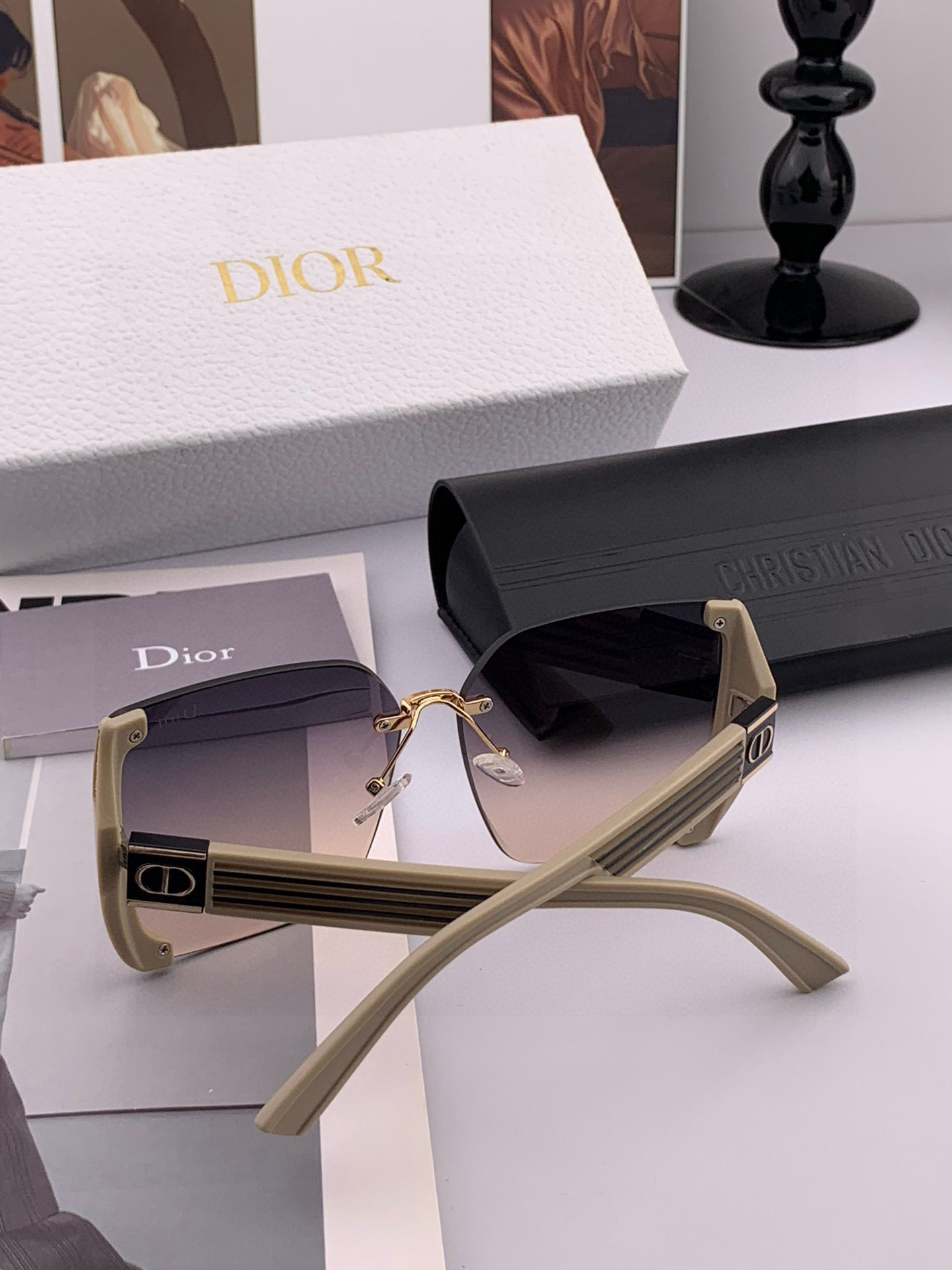 🔺 【DIOR-迪奥】2025开春新款 潮流爆款 时尚方框太阳镜 高品质 佩戴舒适 网红潮款墨镜 女士高