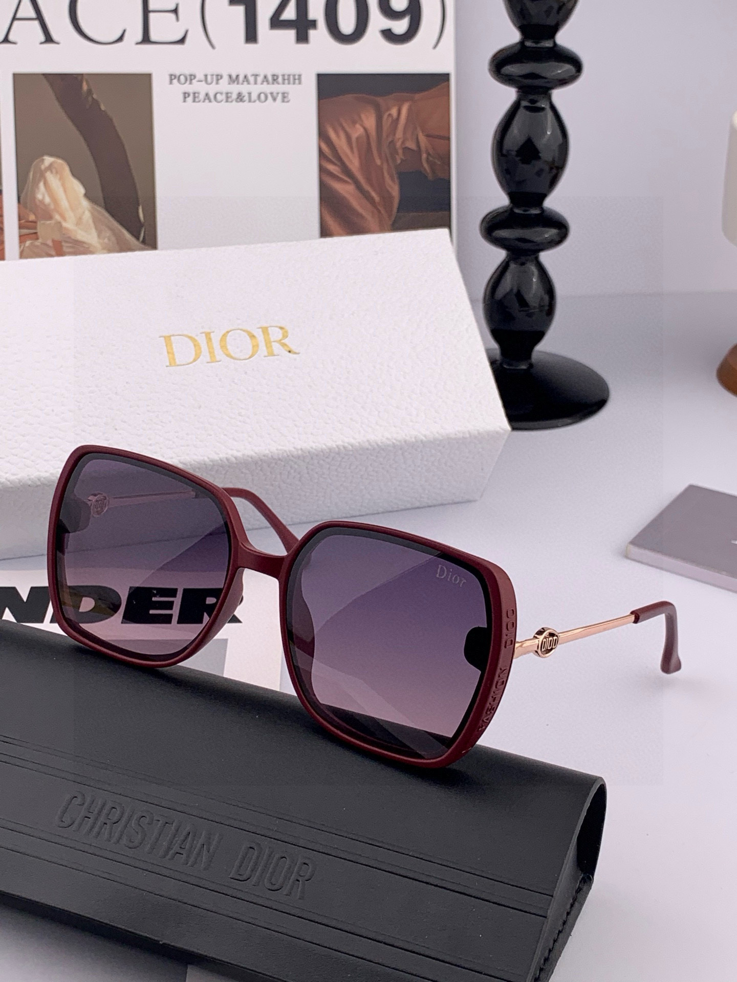 TR版本-偏光【独家大牌太阳镜无滤镜‼实拍上架 Dior官网最新发布新款太阳镜🕶，注意⚠我们是高清镜片，