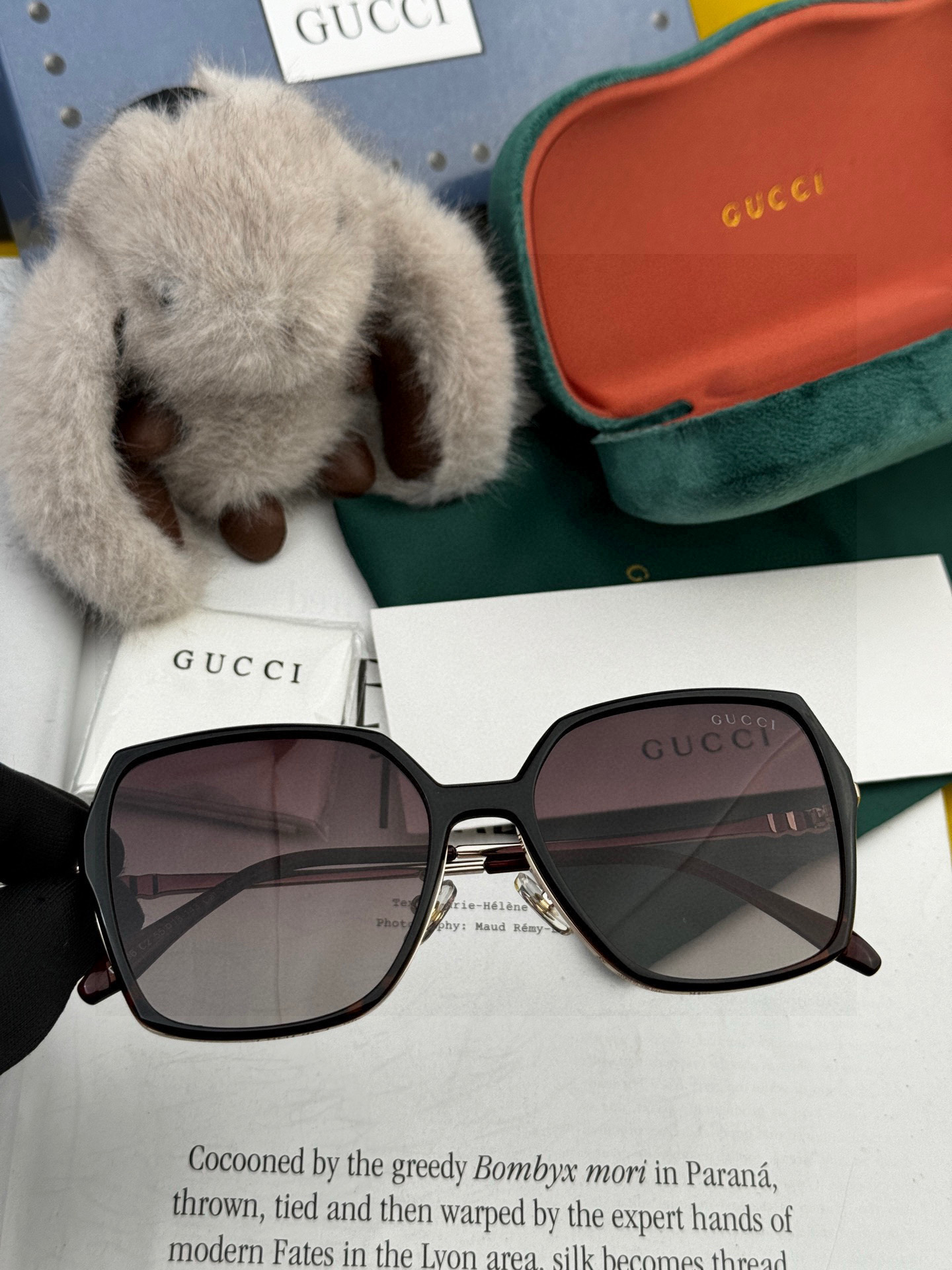 🔺 【GUCCI-偏光太阳镜】2025开春新款 潮流爆款 时尚圆框偏光太阳镜 高品质 佩戴舒适 网红潮款