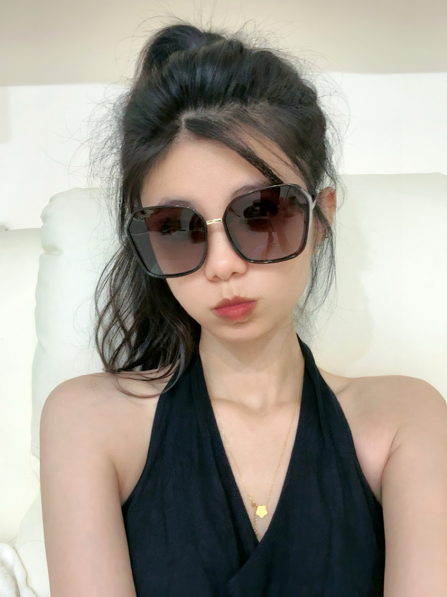 【TR偏光系列】Gucci 经典的方框设计，不挑脸型，无论搭配大衣还是连衣裙都非常显气质偏光镜片预防紫外