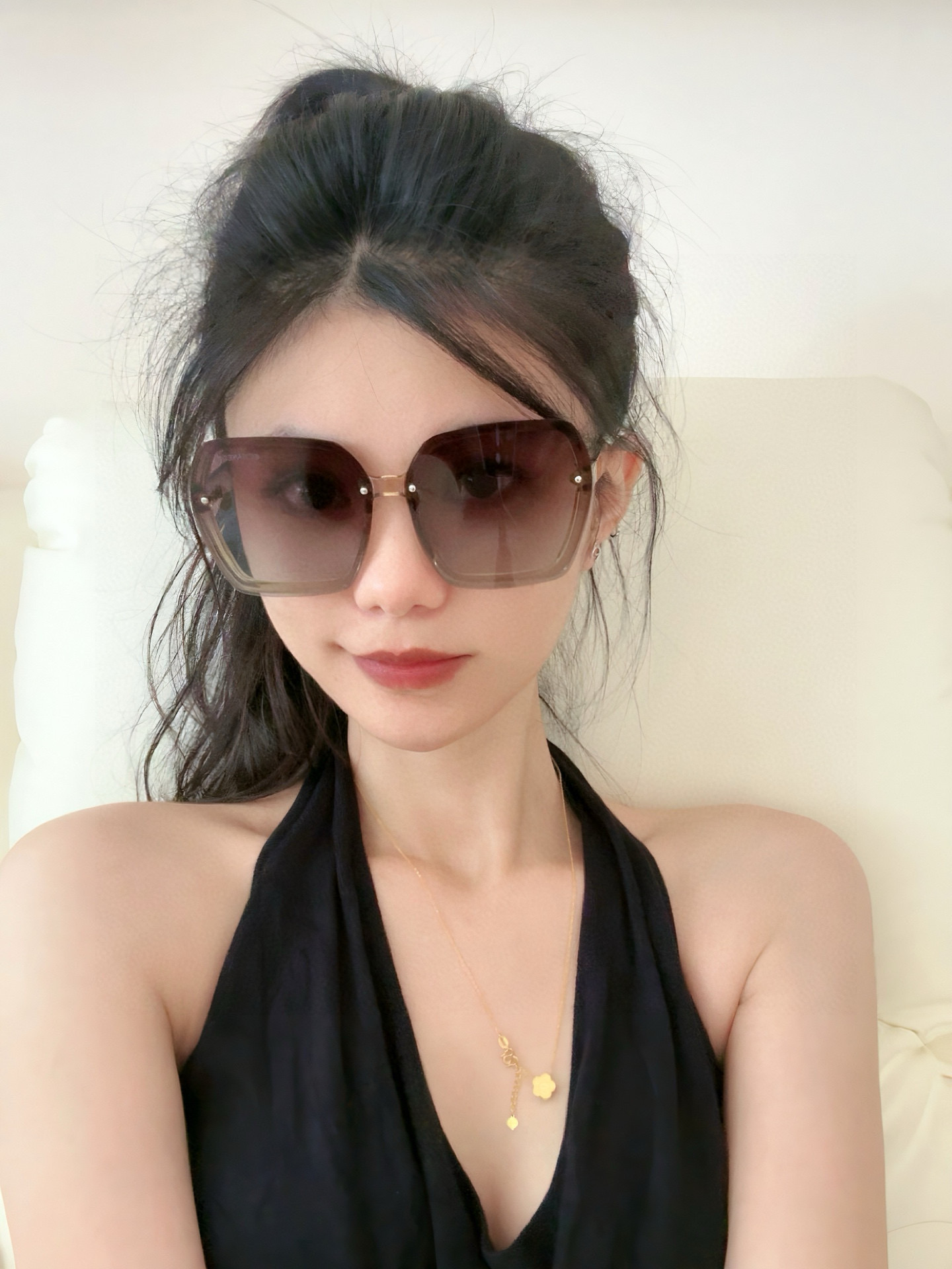 香奈儿新款偏光太阳镜潮流🐚时尚 女士款百搭瘦脸太阳镜 高品质 开车太阳镜🌟型号：CH3293