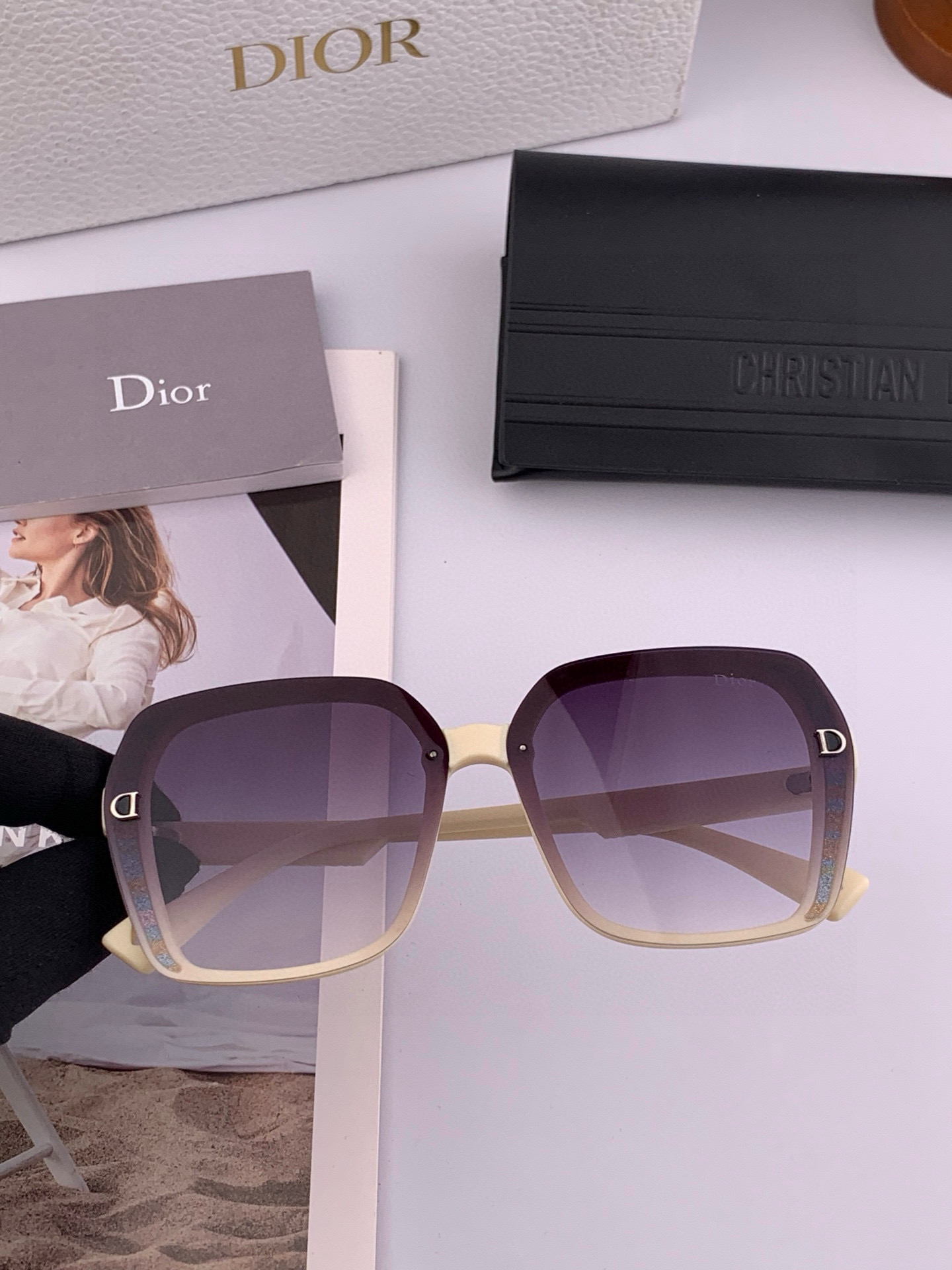 【DIOR】迪奥偏光太阳镜 时尚造型 开车驾驶镜时尚墨镜🌸世界顶级奢华品牌，品质保证！😍😍经典款, 明星